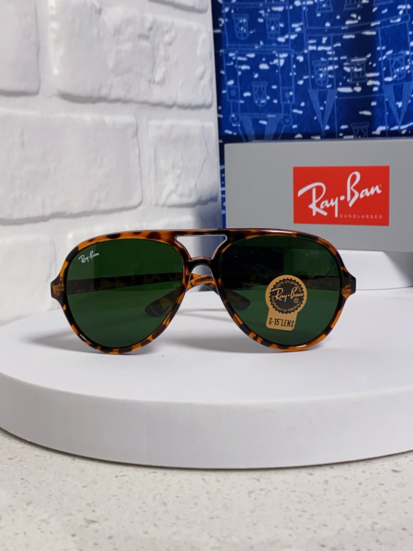  RayBan雷朋 经典男士飞行员眼镜 板材玻璃镜片蛤蟆框太阳镜 RB4125