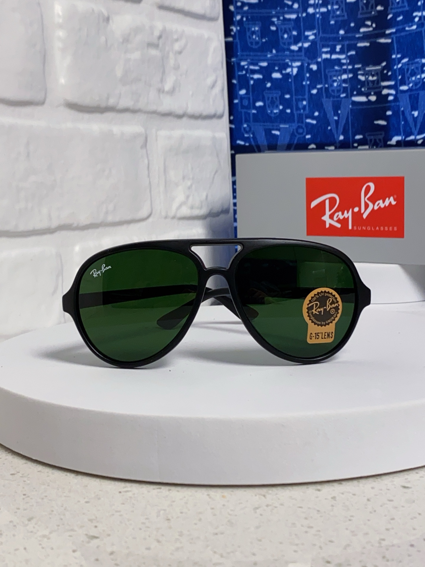  RayBan雷朋 经典男士飞行员眼镜 板材玻璃镜片蛤蟆框太阳镜 RB4125