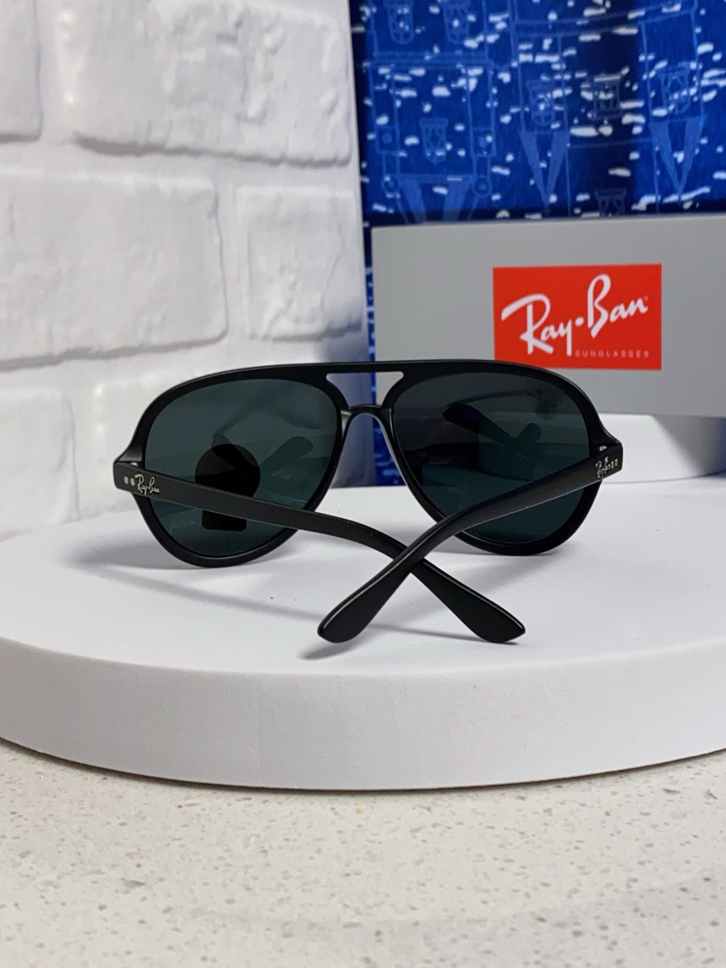  RayBan雷朋 经典男士飞行员眼镜 板材玻璃镜片蛤蟆框太阳镜 RB4125