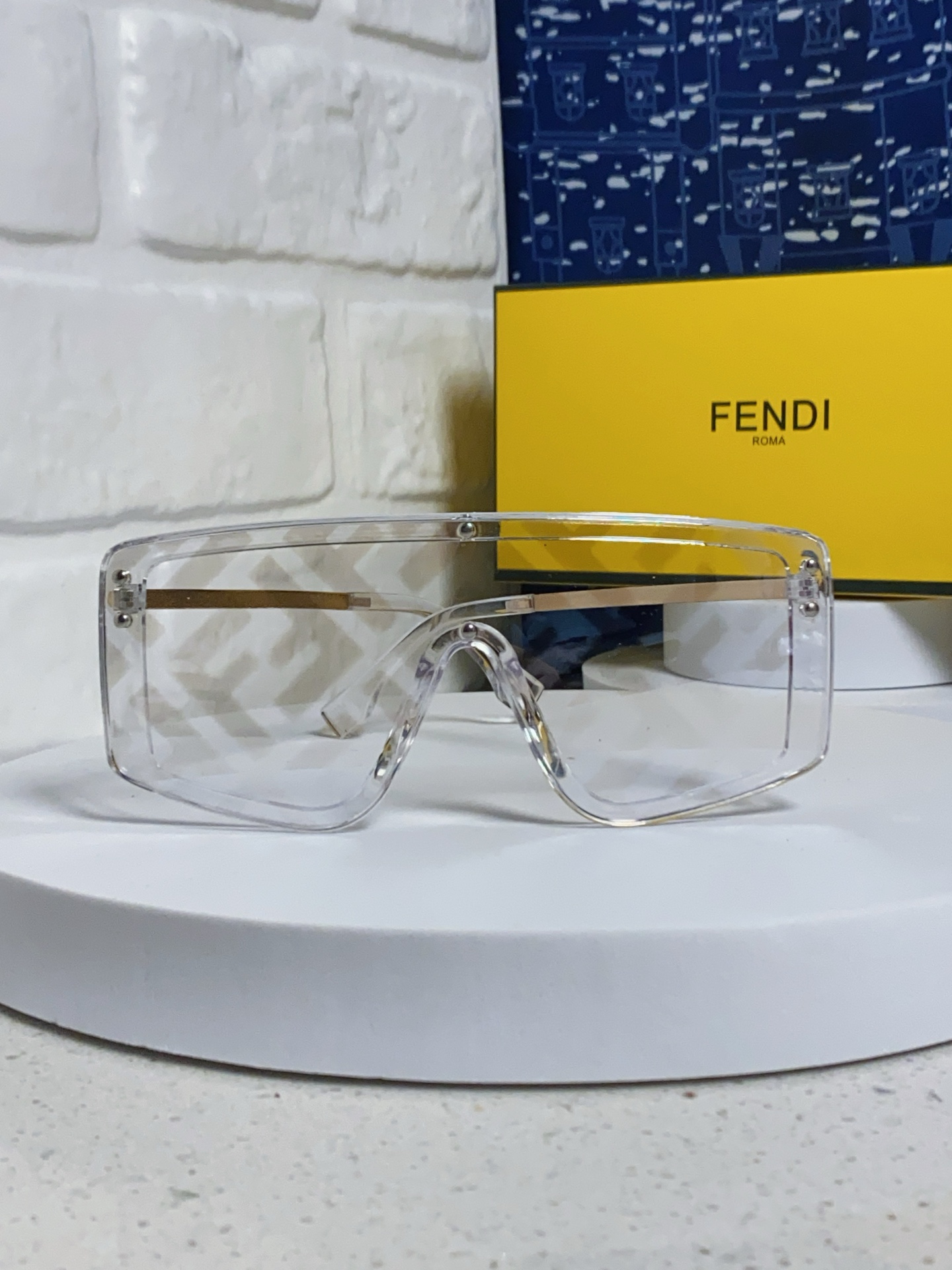  Fendi芬迪 2025新款欧美外贸水印时尚太阳眼镜男墨镜 男女通用 