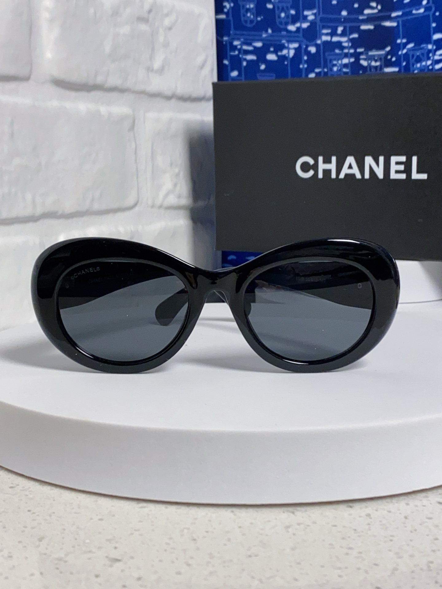  Chanel香奈儿 2025新款 复古大框方形高级感镶钻太阳眼镜圆脸显瘦防紫外线街拍墨镜女款