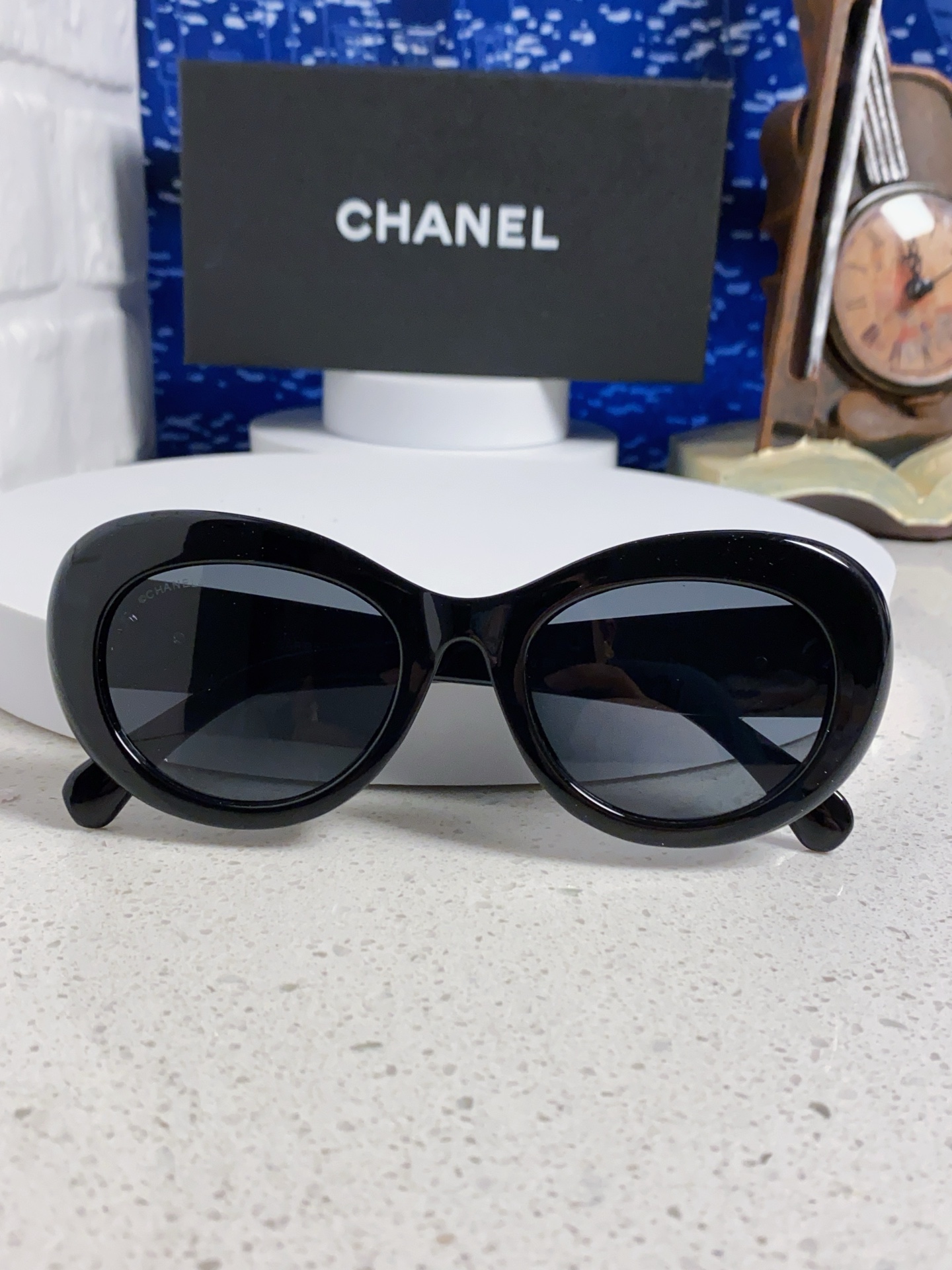  Chanel香奈儿 2025新款 复古大框方形高级感镶钻太阳眼镜圆脸显瘦防紫外线街拍墨镜女款