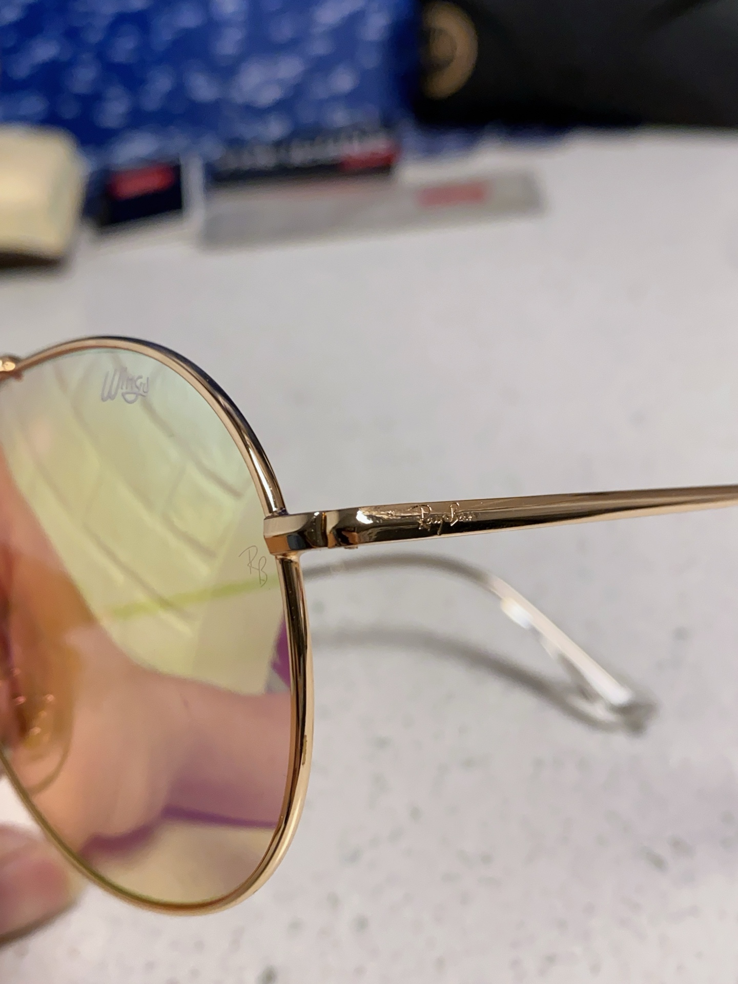  RayBan雷朋 2025新款复古飞行员金属超轻商务休闲太阳镜男女通用 一片式护目镜 RB3597