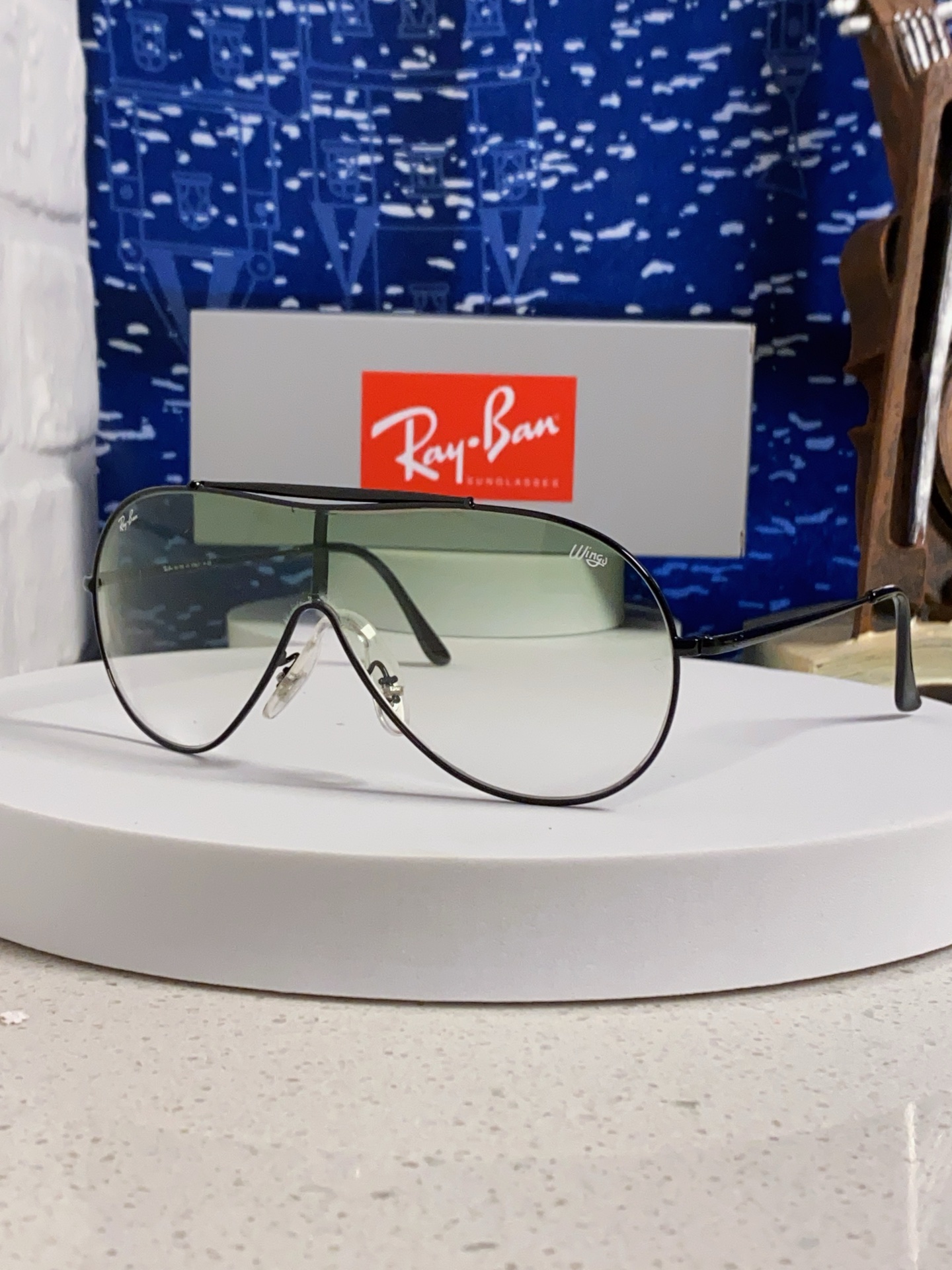  RayBan雷朋 2025新款复古飞行员金属超轻商务休闲太阳镜男女通用 一片式护目镜 RB3597
