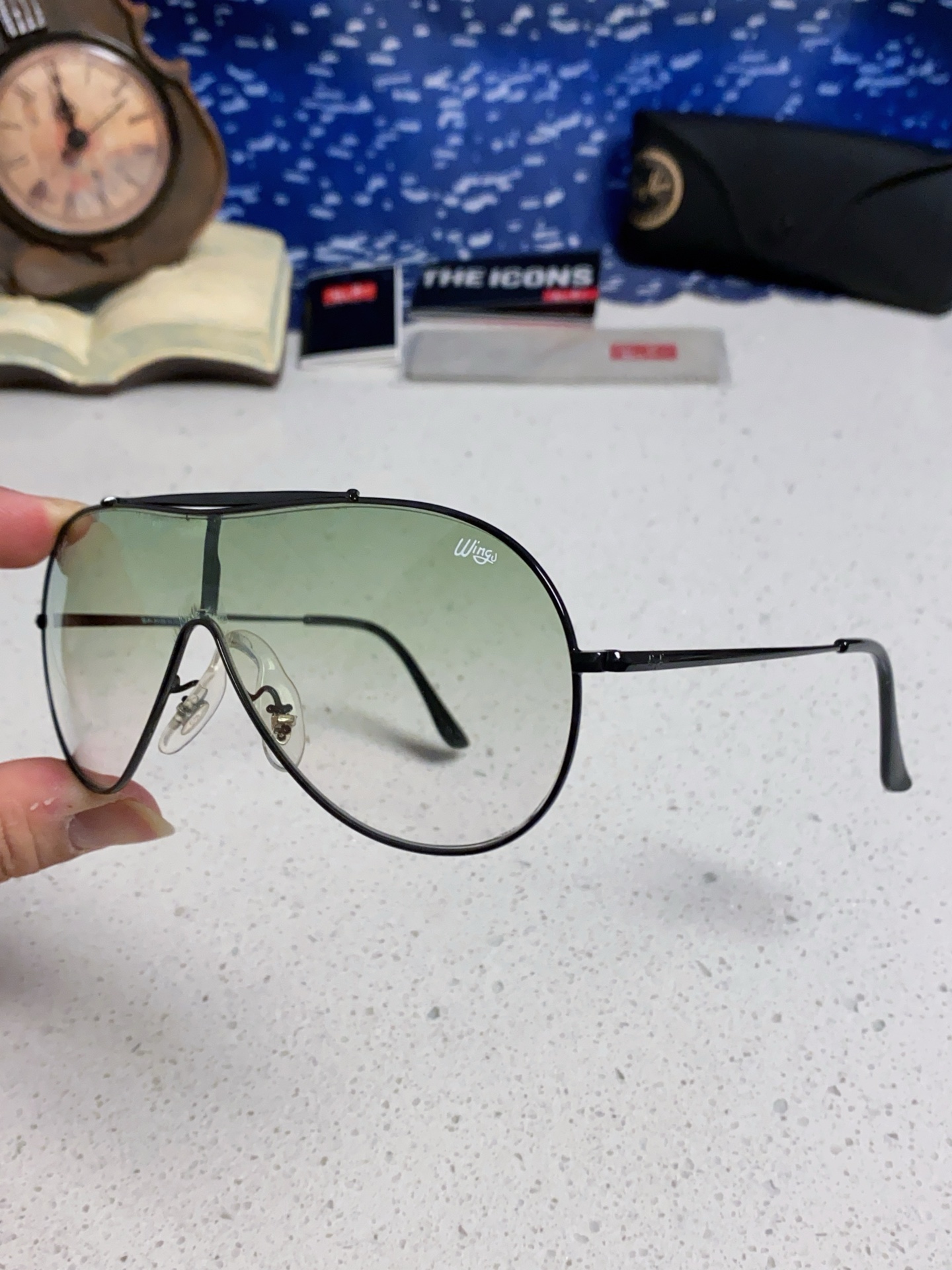  RayBan雷朋 2025新款复古飞行员金属超轻商务休闲太阳镜男女通用 一片式护目镜 RB3597