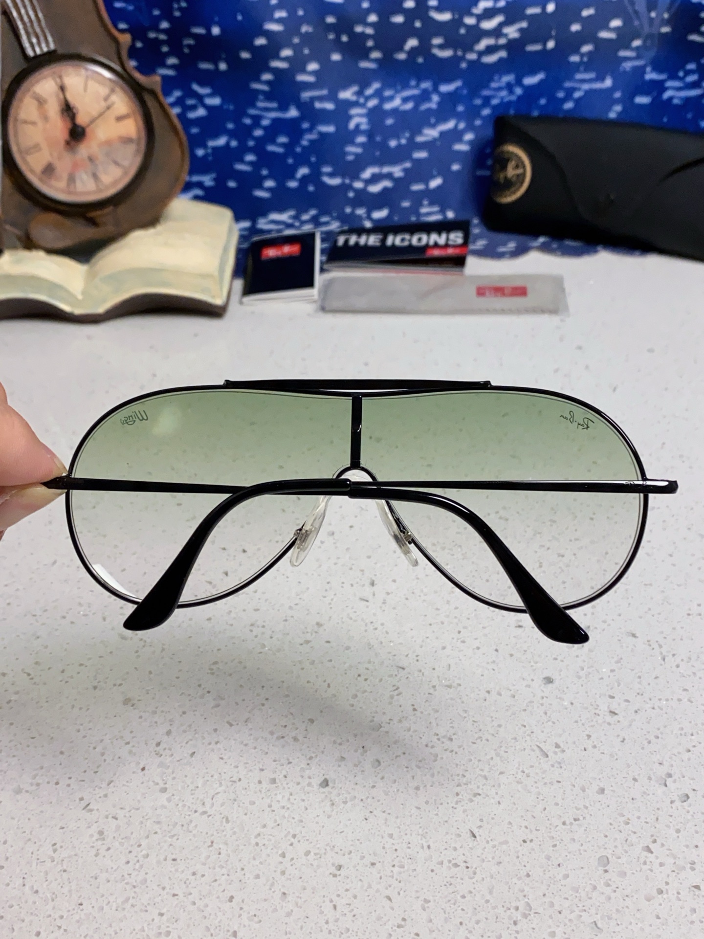  RayBan雷朋 2025新款复古飞行员金属超轻商务休闲太阳镜男女通用 一片式护目镜 RB3597