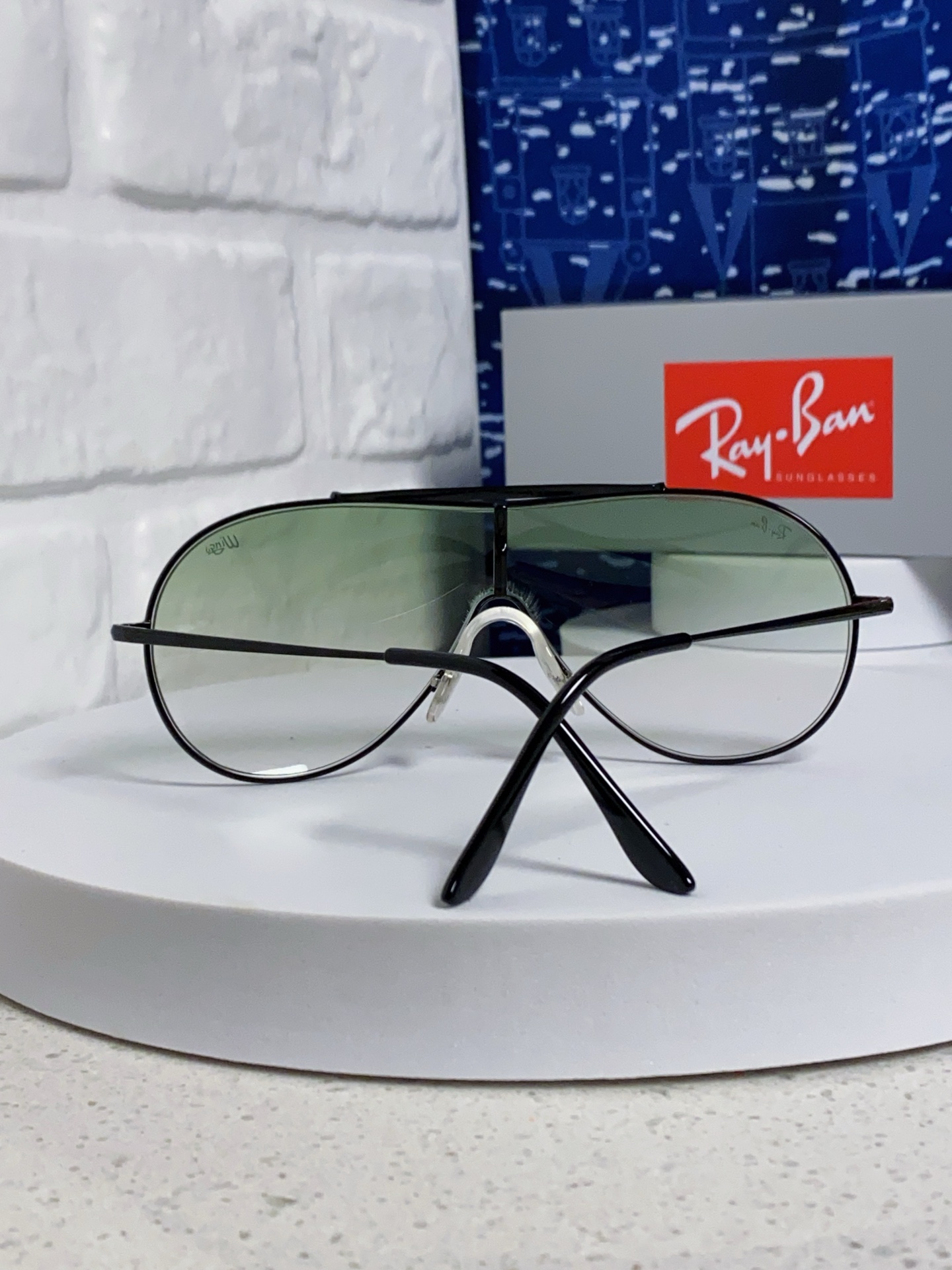  RayBan雷朋 2025新款复古飞行员金属超轻商务休闲太阳镜男女通用 一片式护目镜 RB3597