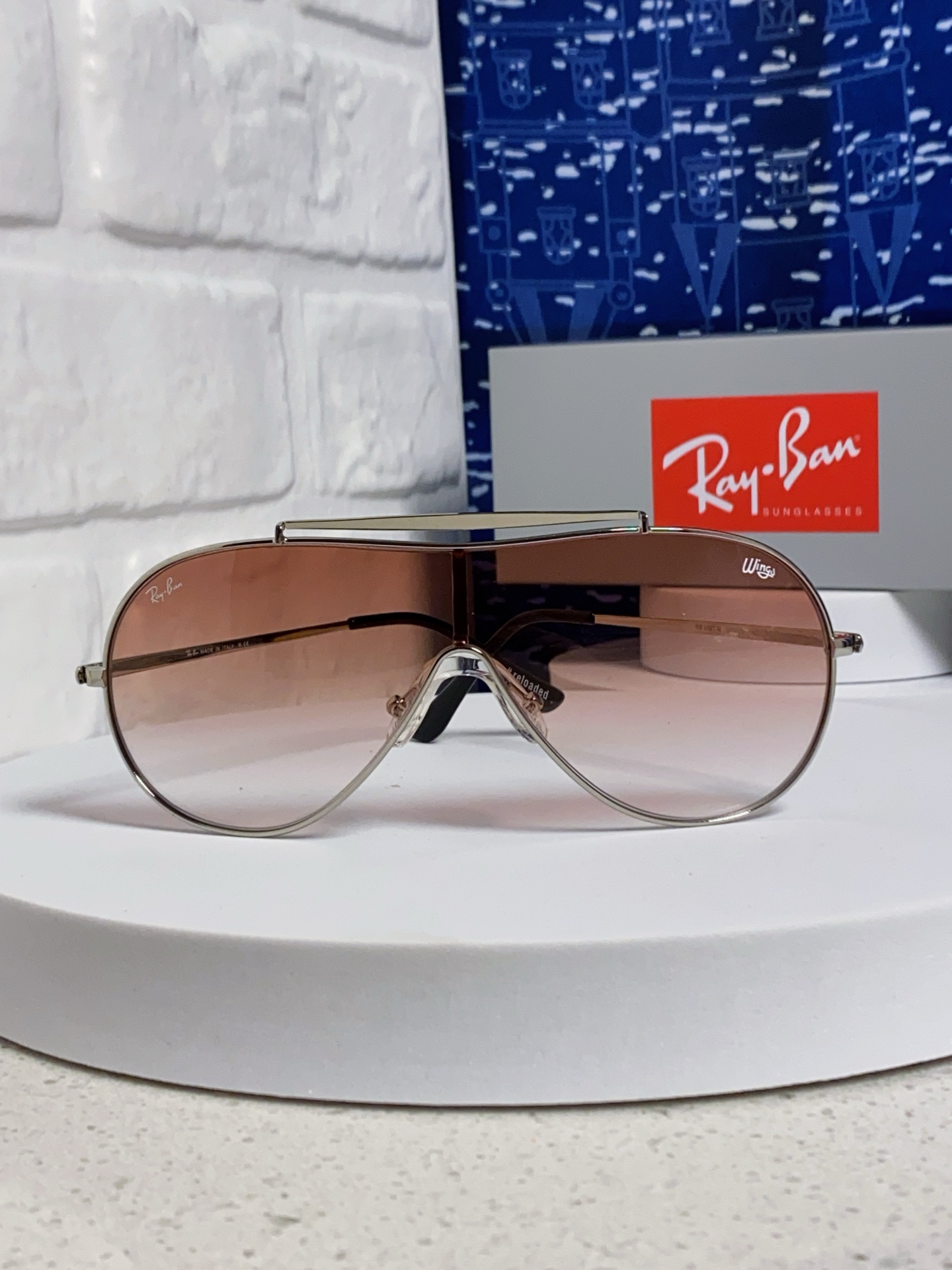  RayBan雷朋 2025新款复古飞行员金属超轻商务休闲太阳镜男女通用 一片式护目镜 RB3597