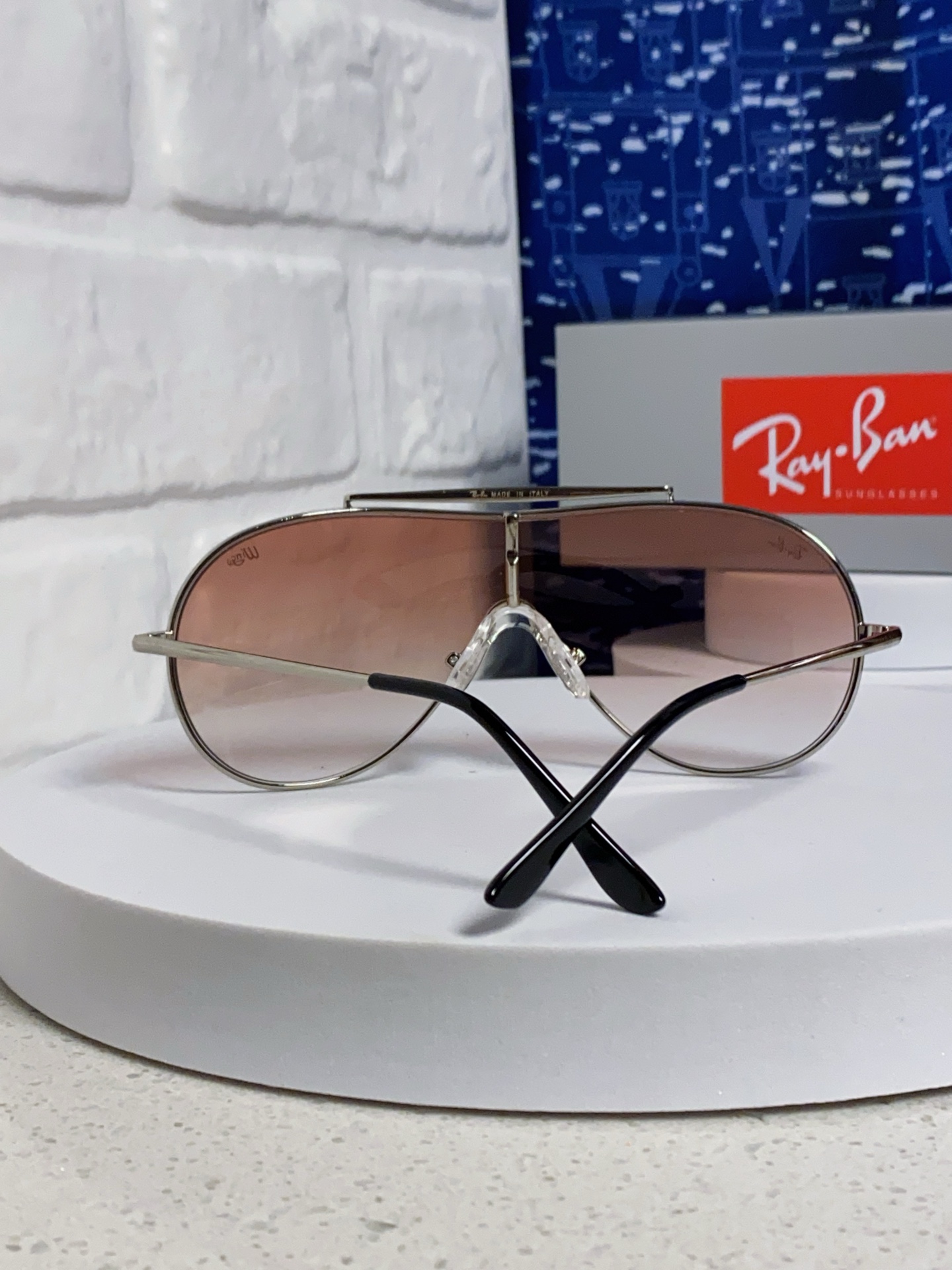  RayBan雷朋 2025新款复古飞行员金属超轻商务休闲太阳镜男女通用 一片式护目镜 RB3597