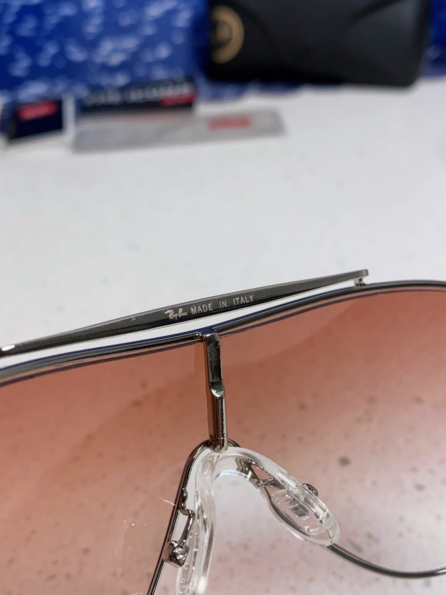  RayBan雷朋 2025新款复古飞行员金属超轻商务休闲太阳镜男女通用 一片式护目镜 RB3597
