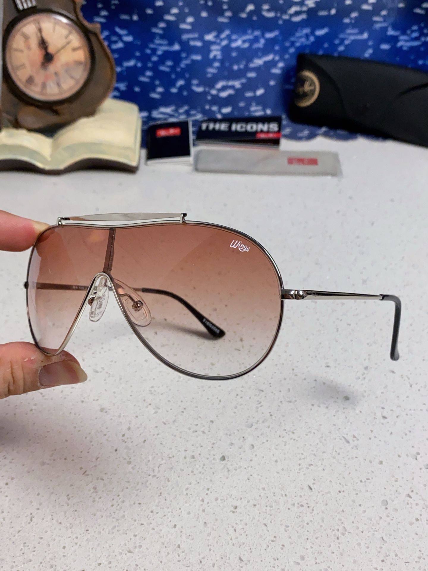 RayBan雷朋 2025新款复古飞行员金属超轻商务休闲太阳镜男女通用 一片式护目镜 RB3597