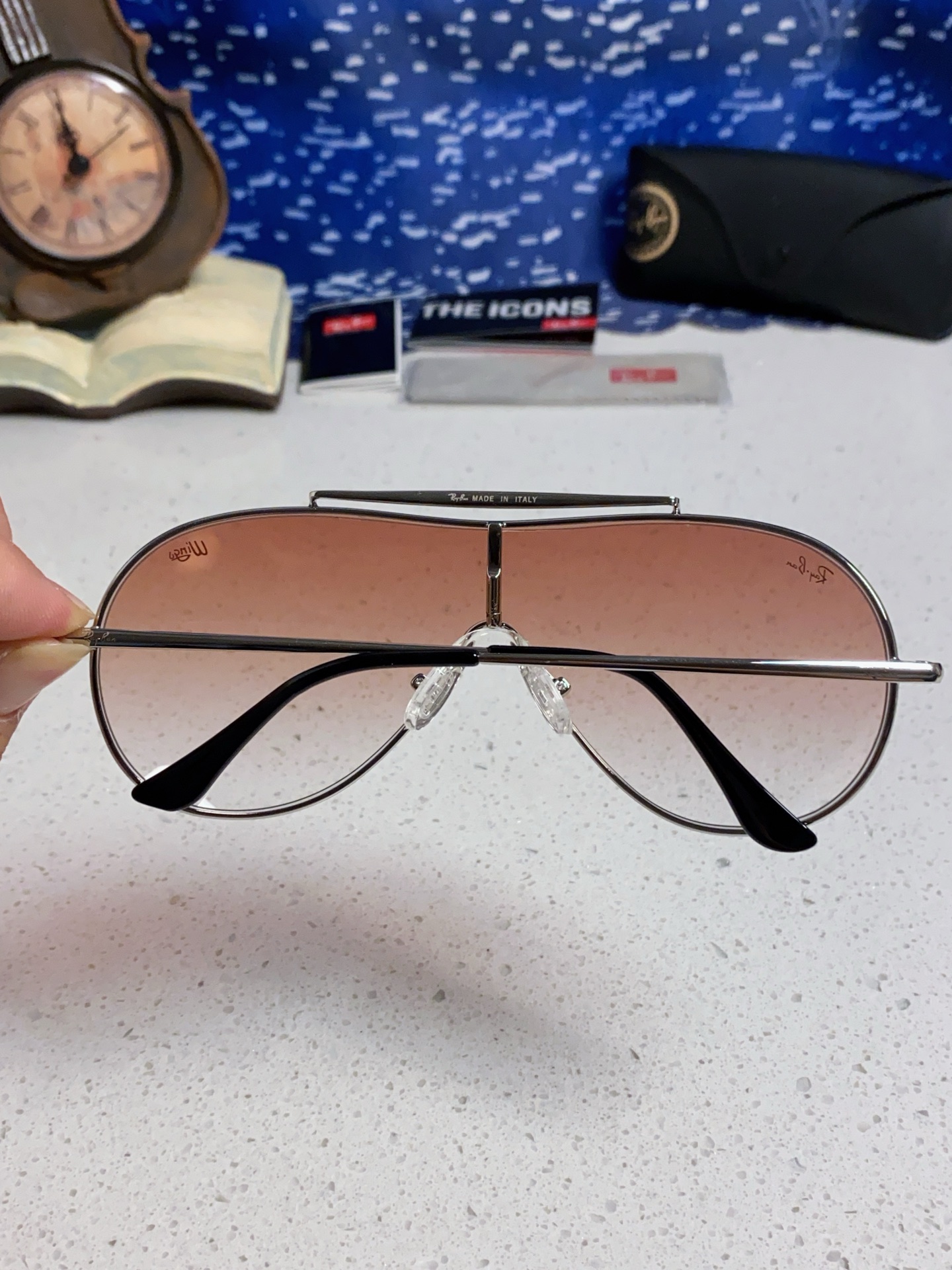  RayBan雷朋 2025新款复古飞行员金属超轻商务休闲太阳镜男女通用 一片式护目镜 RB3597