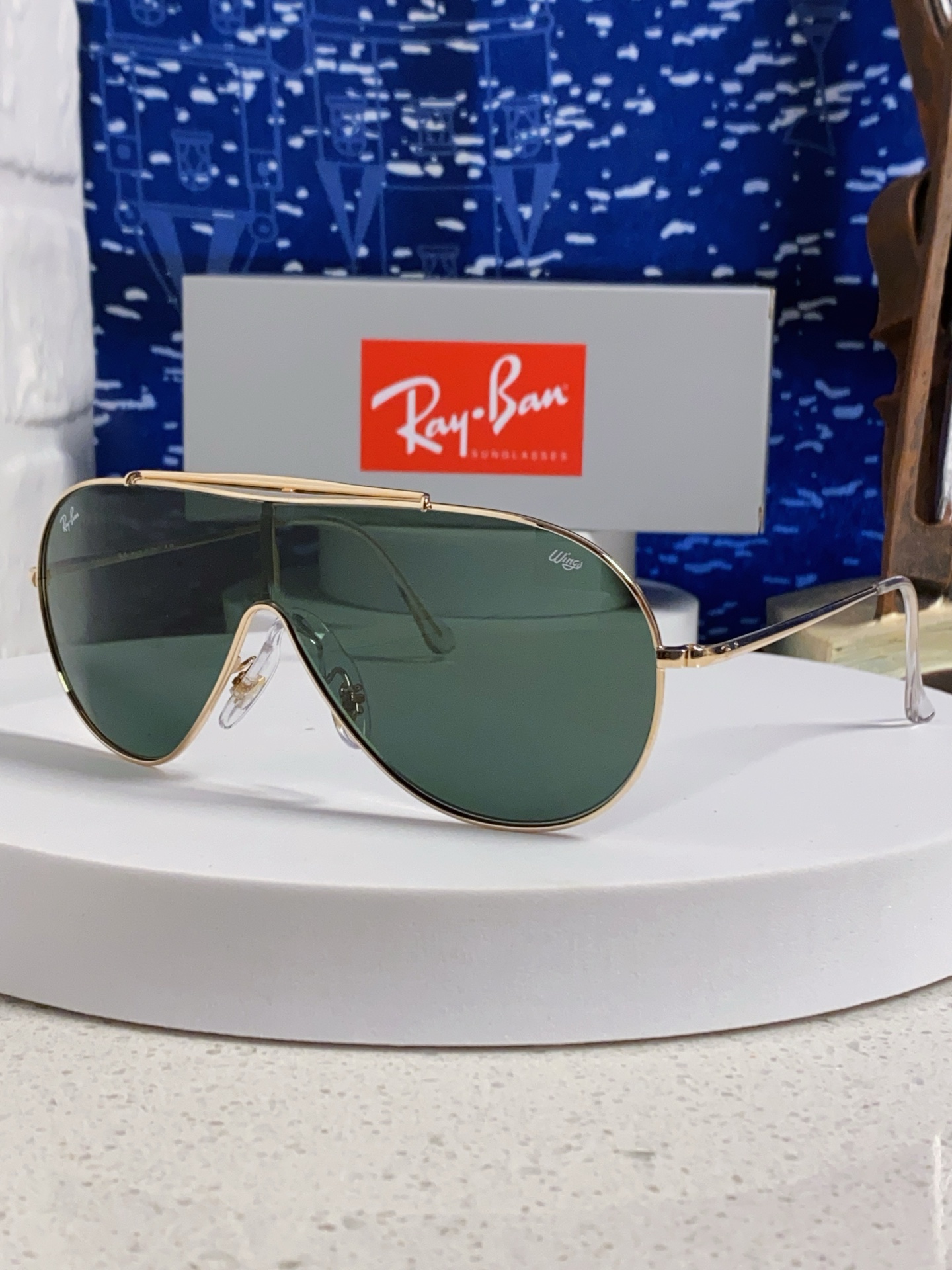  RayBan雷朋 2025新款复古飞行员金属超轻商务休闲太阳镜男女通用 一片式护目镜 RB3597