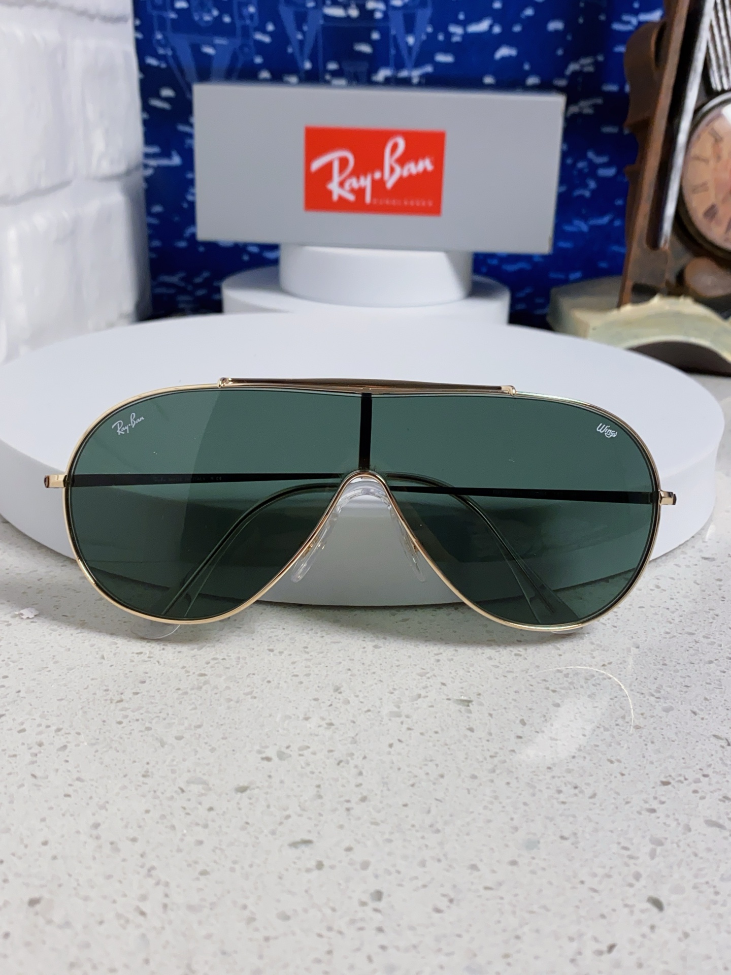  RayBan雷朋 2025新款复古飞行员金属超轻商务休闲太阳镜男女通用 一片式护目镜 RB3597