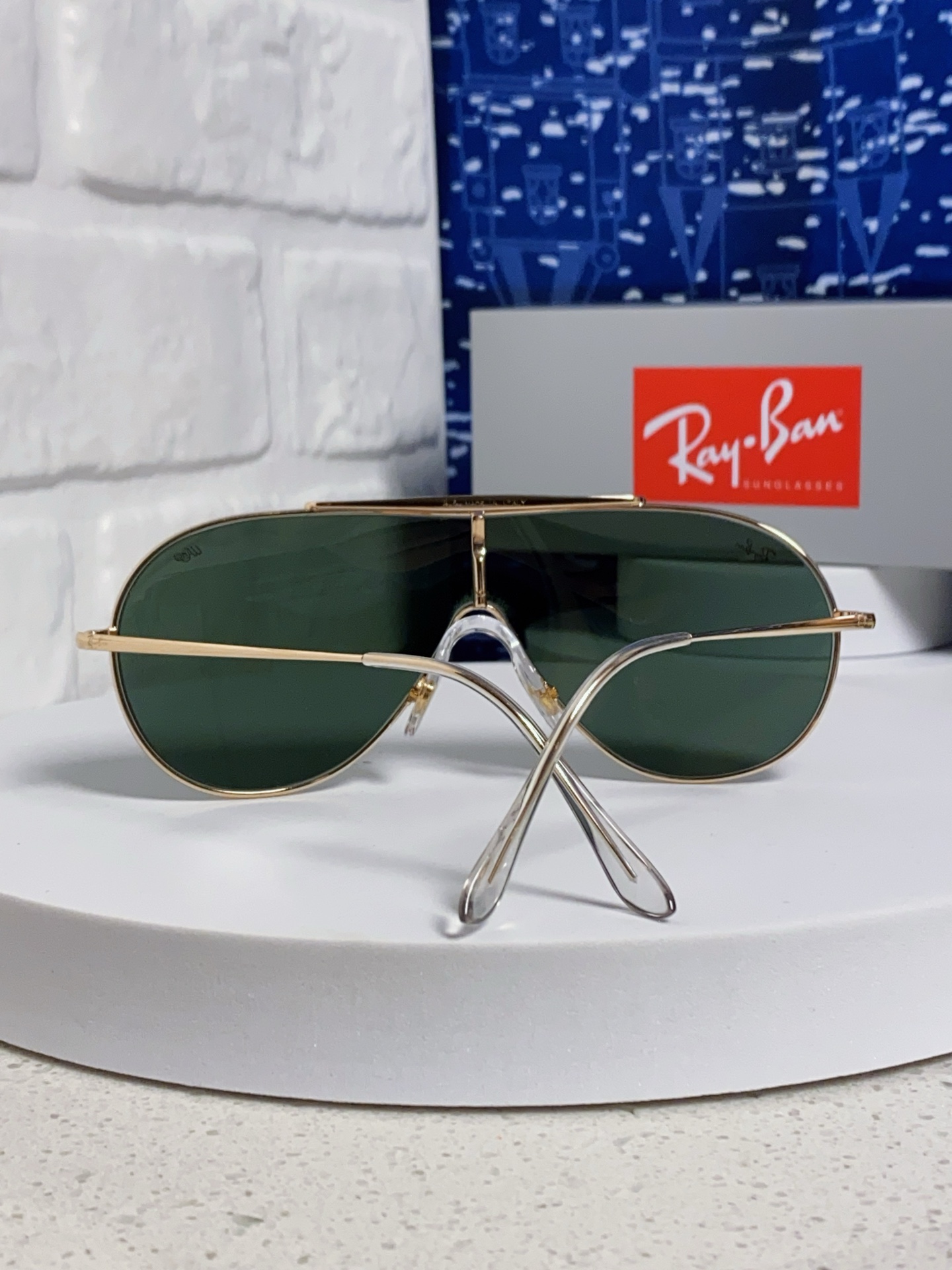  RayBan雷朋 2025新款复古飞行员金属超轻商务休闲太阳镜男女通用 一片式护目镜 RB3597