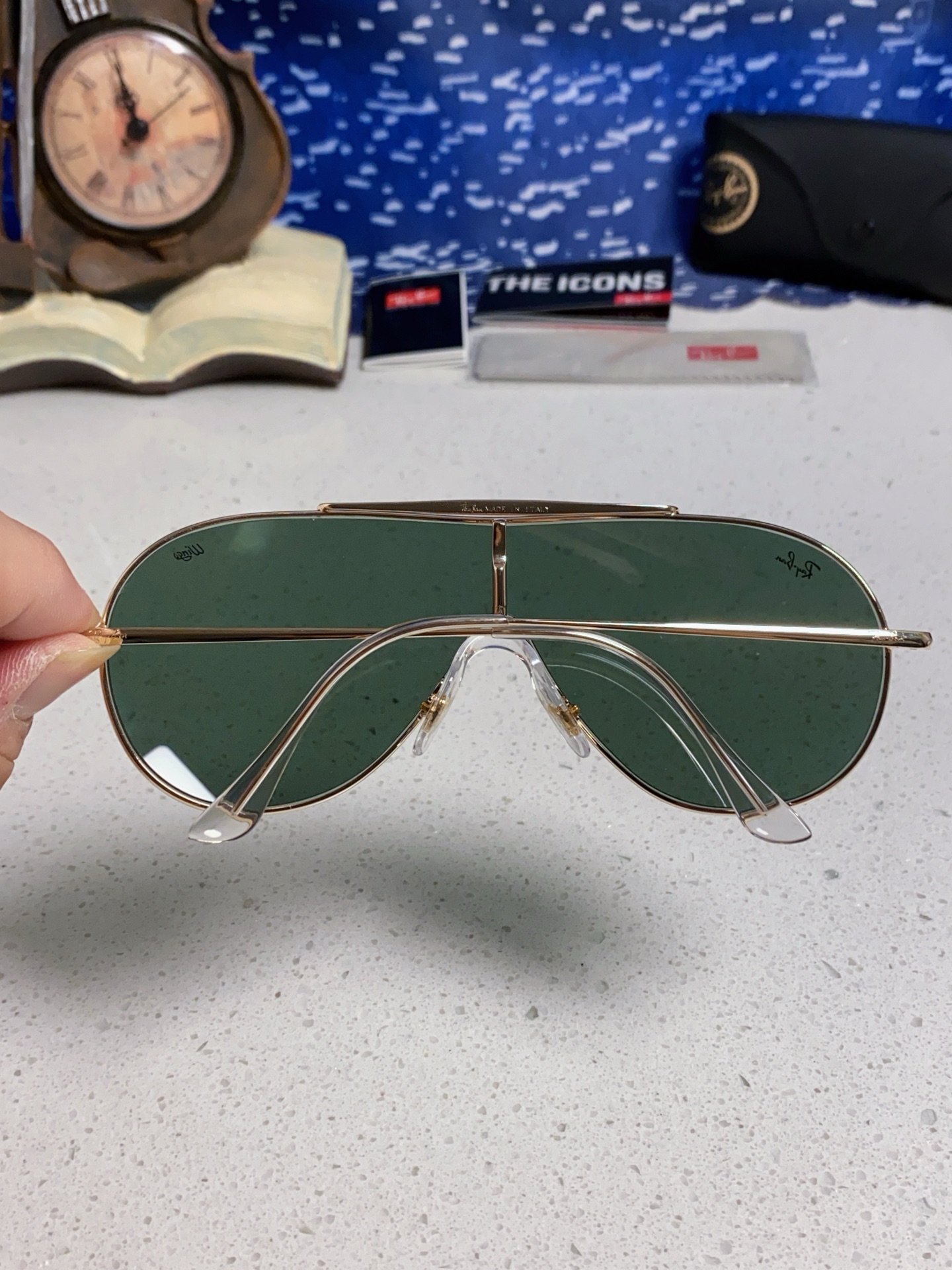  RayBan雷朋 2025新款复古飞行员金属超轻商务休闲太阳镜男女通用 一片式护目镜 RB3597