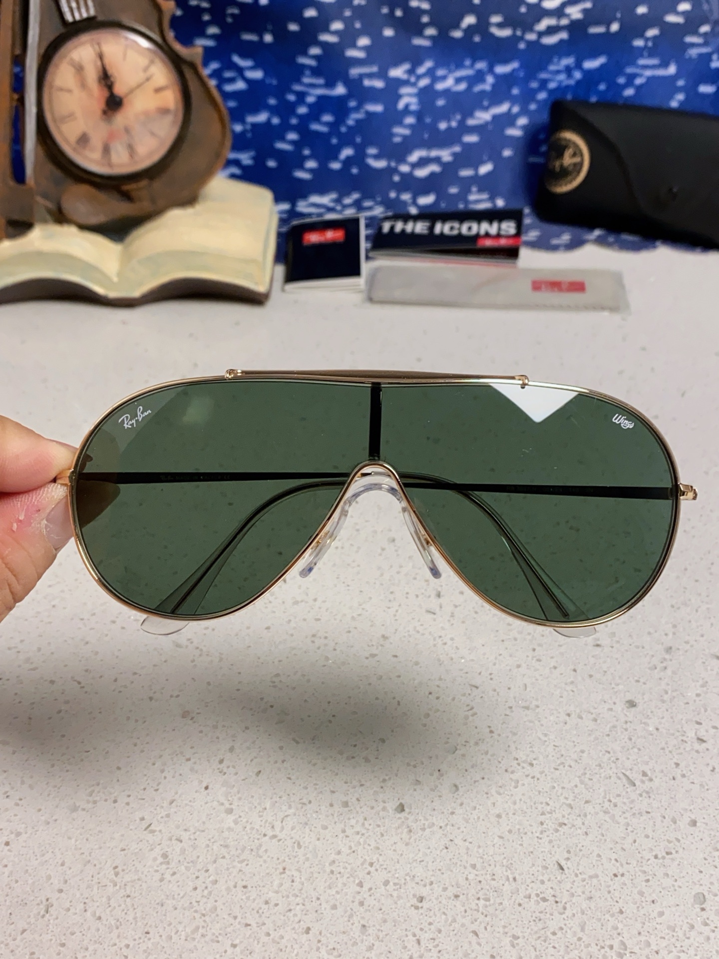  RayBan雷朋 2025新款复古飞行员金属超轻商务休闲太阳镜男女通用 一片式护目镜 RB3597