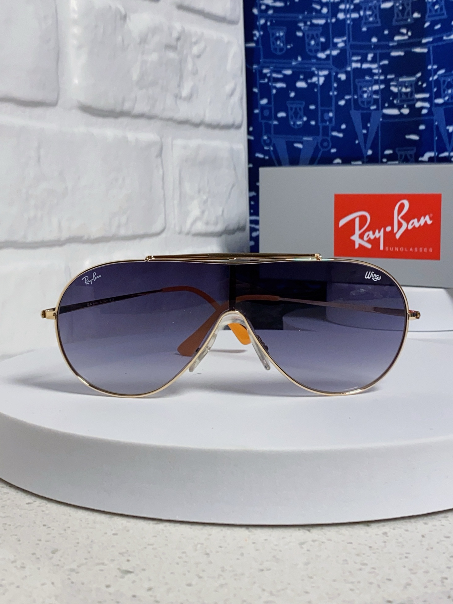  RayBan雷朋 2025新款复古飞行员金属超轻商务休闲太阳镜男女通用 一片式护目镜 RB3597