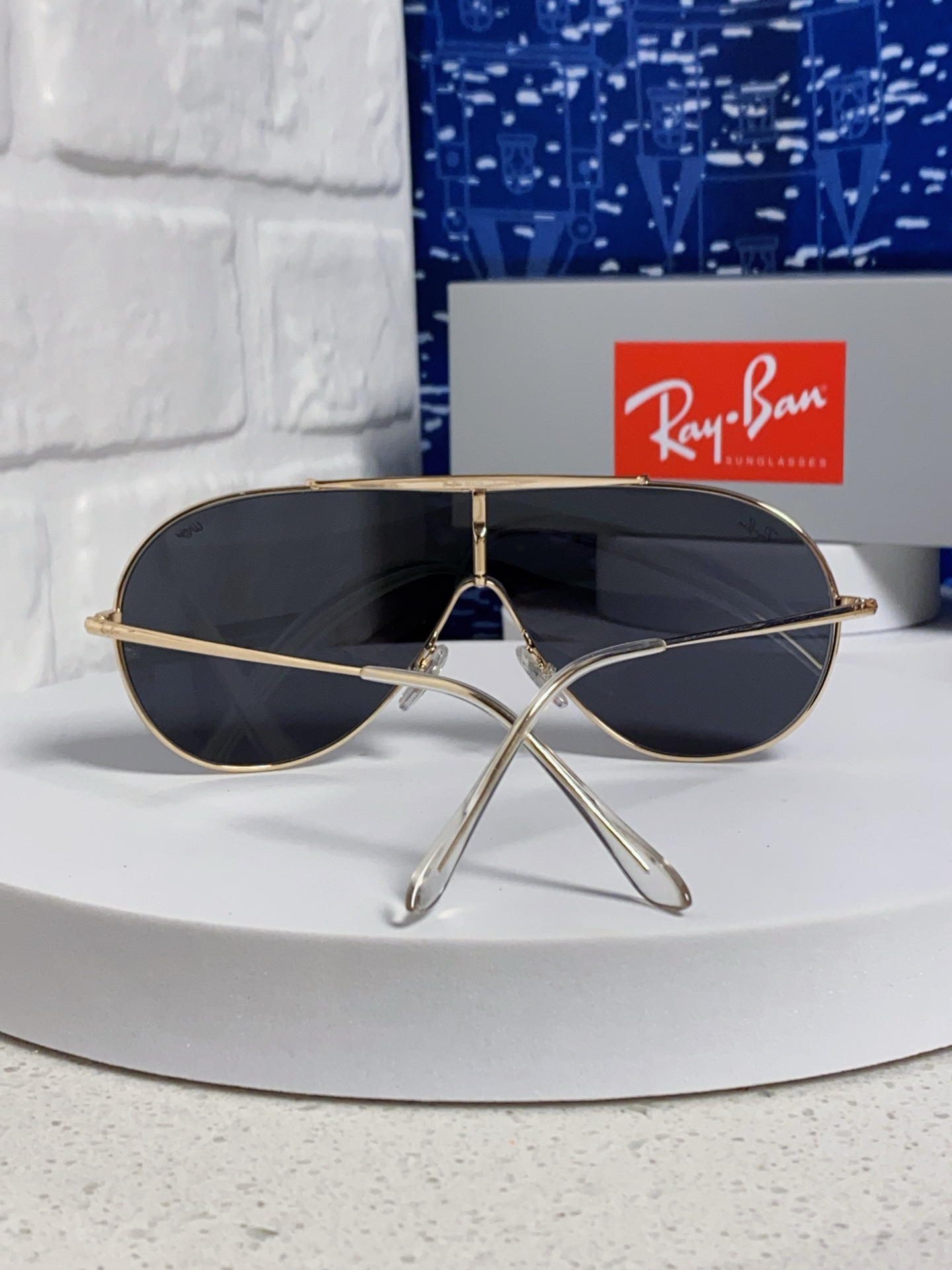  RayBan雷朋 2025新款复古飞行员金属超轻商务休闲太阳镜男女通用 一片式护目镜 RB3597