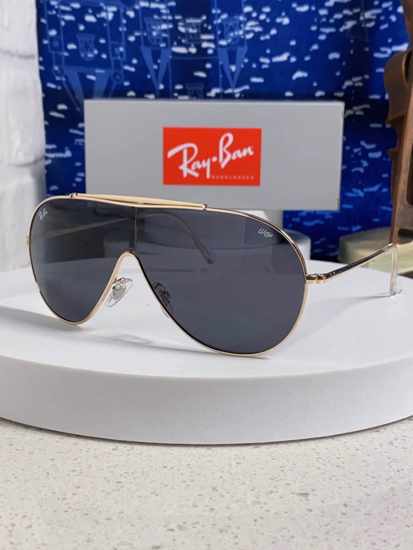  RayBan雷朋 2025新款复古飞行员金属超轻商务休闲太阳镜男女通用 一片式护目镜 RB3597