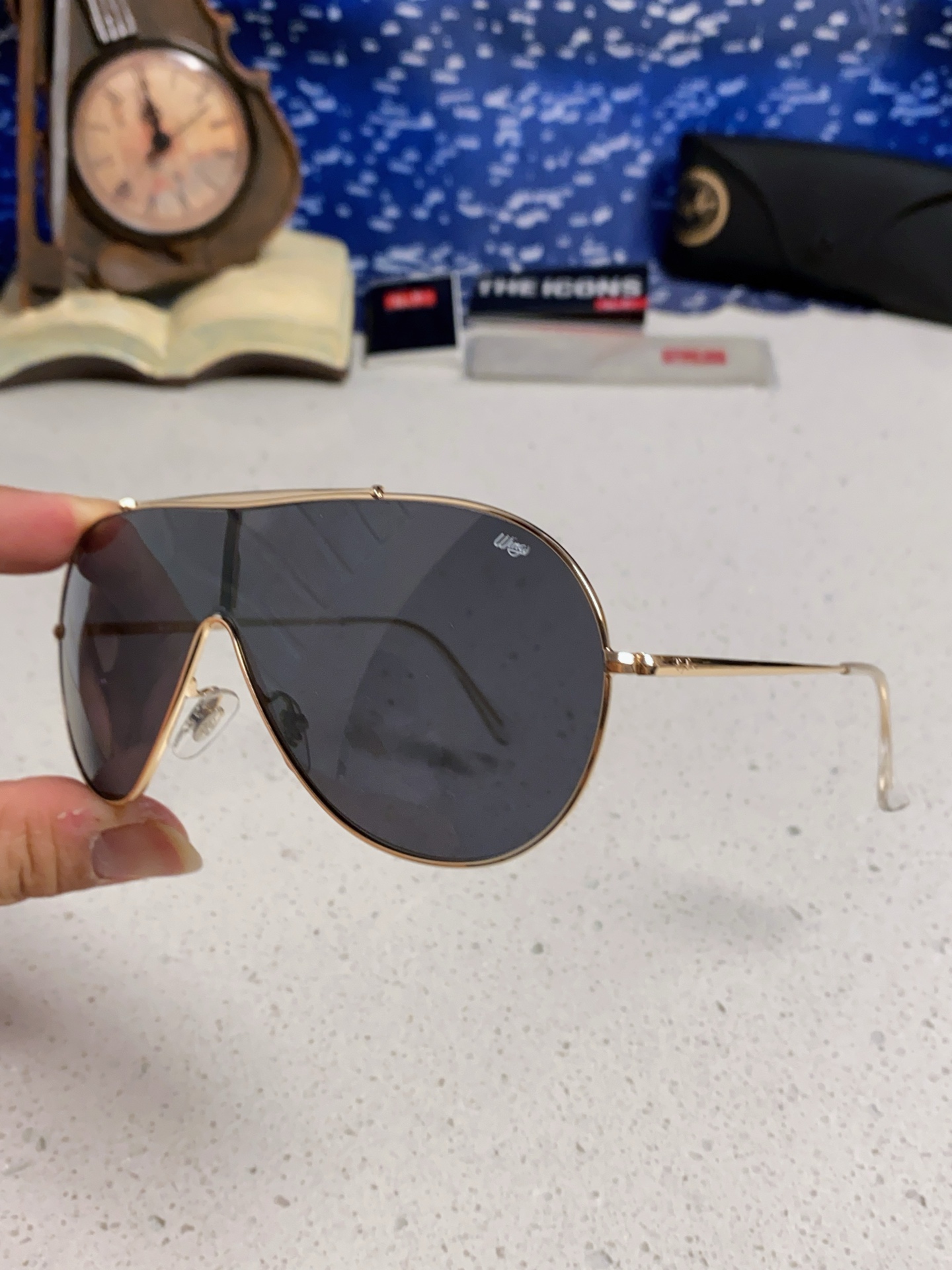  RayBan雷朋 2025新款复古飞行员金属超轻商务休闲太阳镜男女通用 一片式护目镜 RB3597