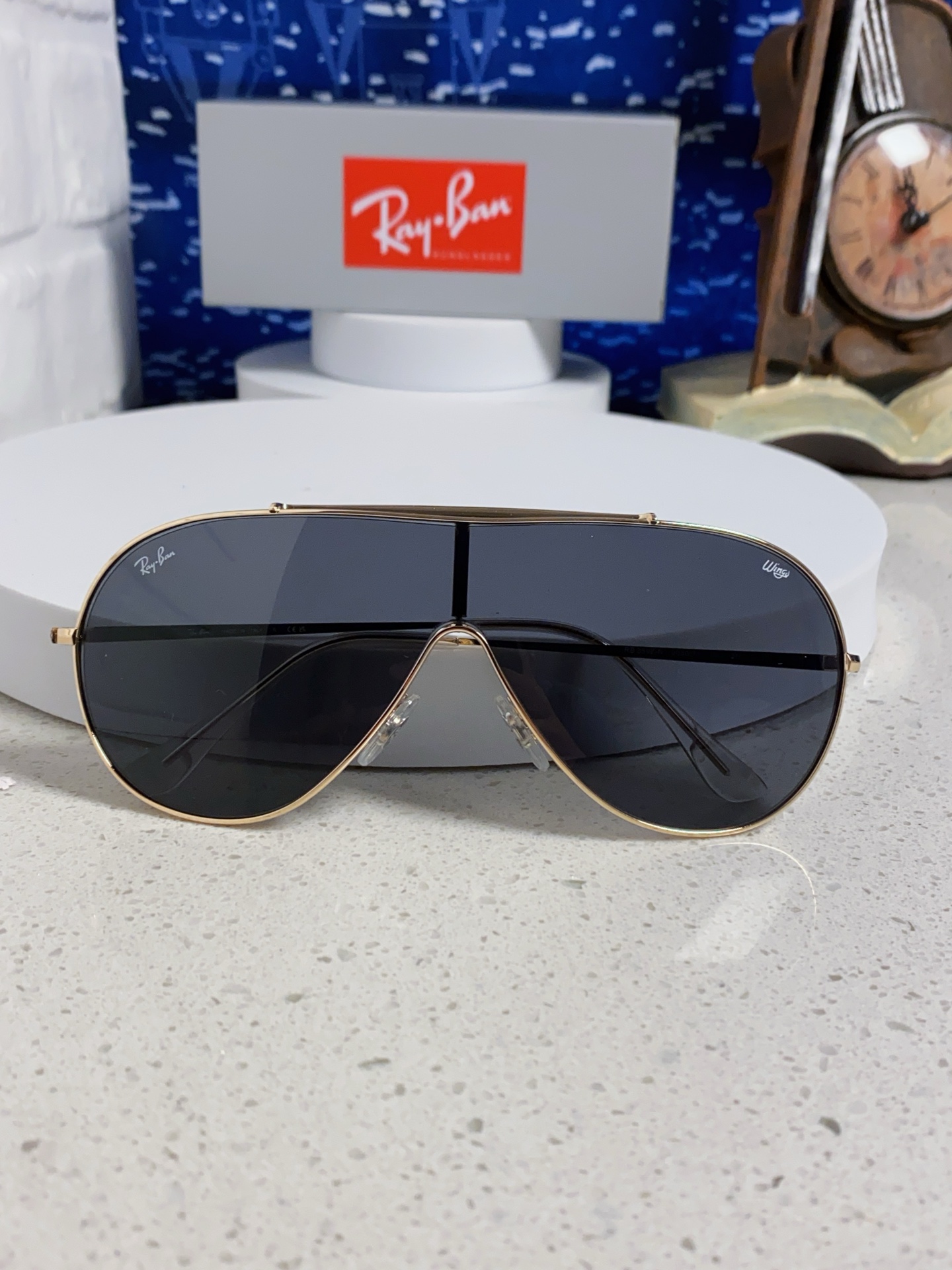  RayBan雷朋 2025新款复古飞行员金属超轻商务休闲太阳镜男女通用 一片式护目镜 RB3597