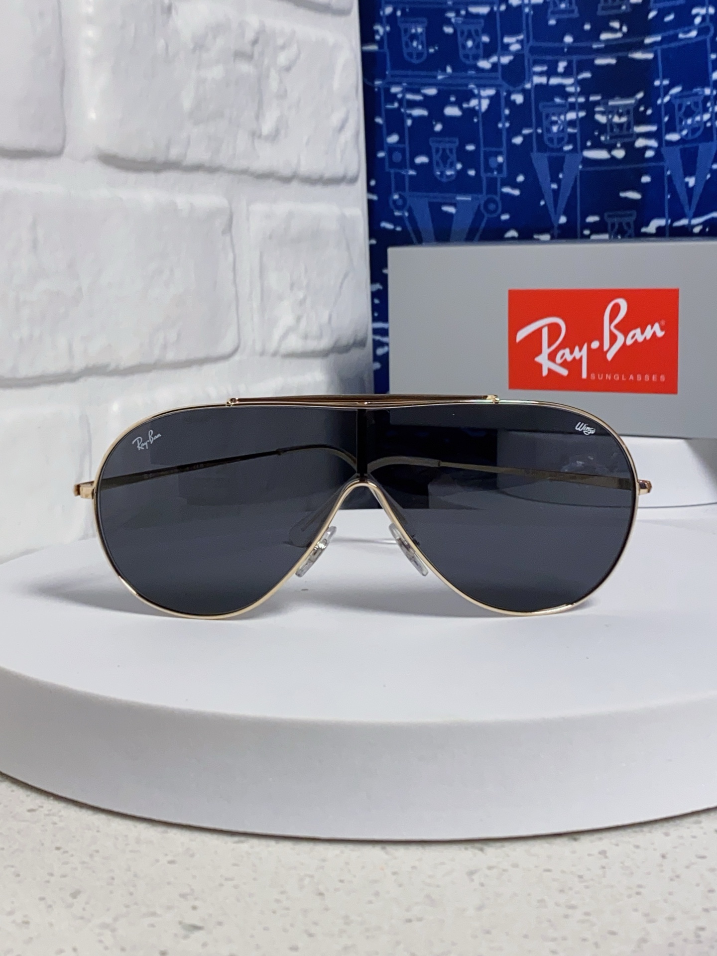  RayBan雷朋 2025新款复古飞行员金属超轻商务休闲太阳镜男女通用 一片式护目镜 RB3597