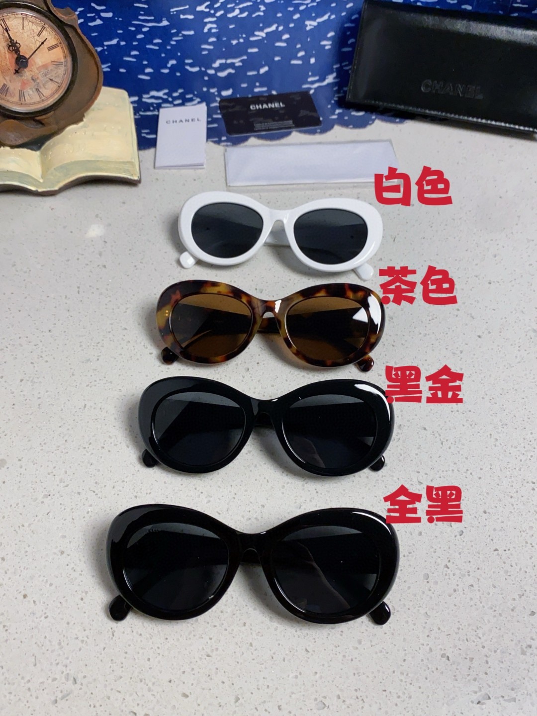  Chanel香奈儿 2025新款 复古大框方形高级感镶钻太阳眼镜圆脸显瘦防紫外线街拍墨镜女款