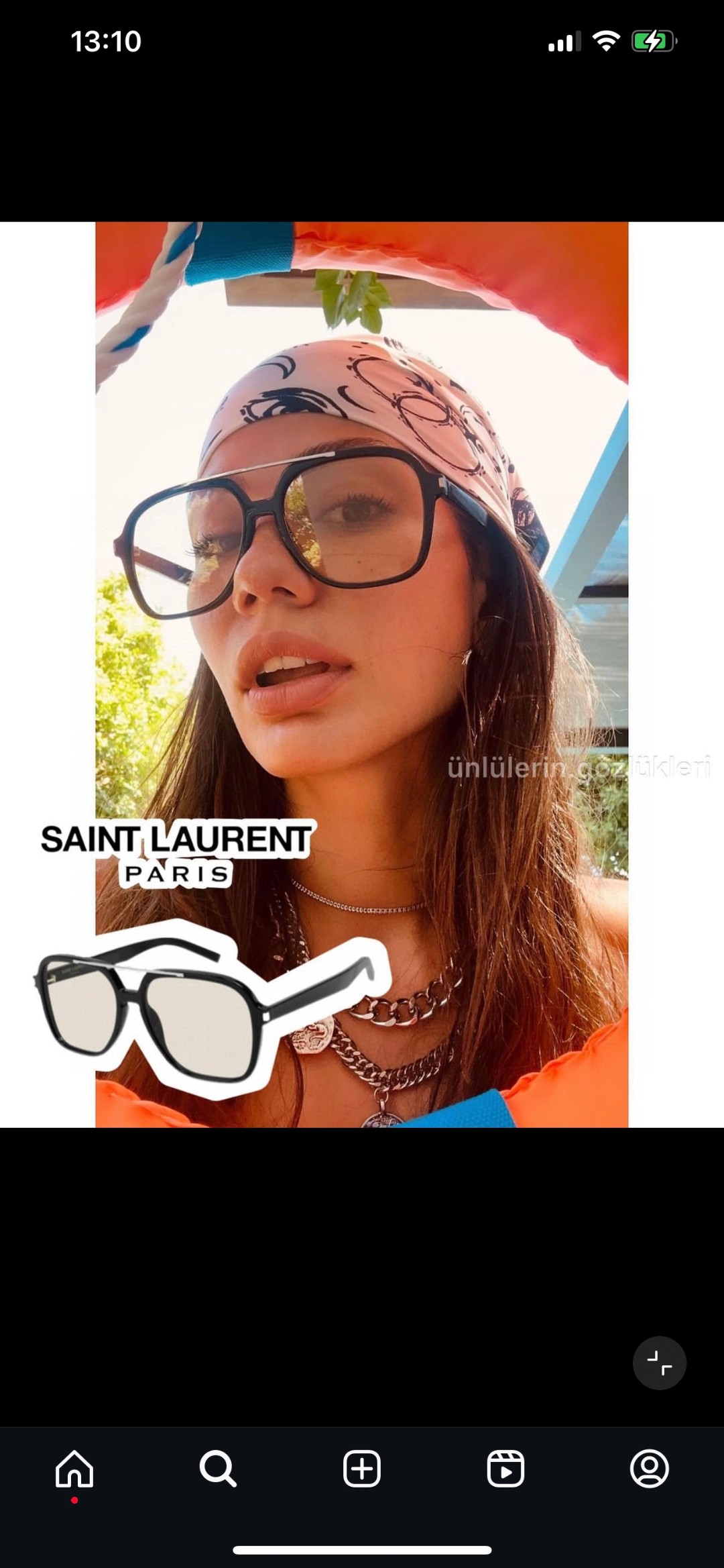 Saint Laurennt圣罗兰 2025新款YSL杨树林 宋佳同款时尚轻奢方形大框明星同款圣家太阳眼