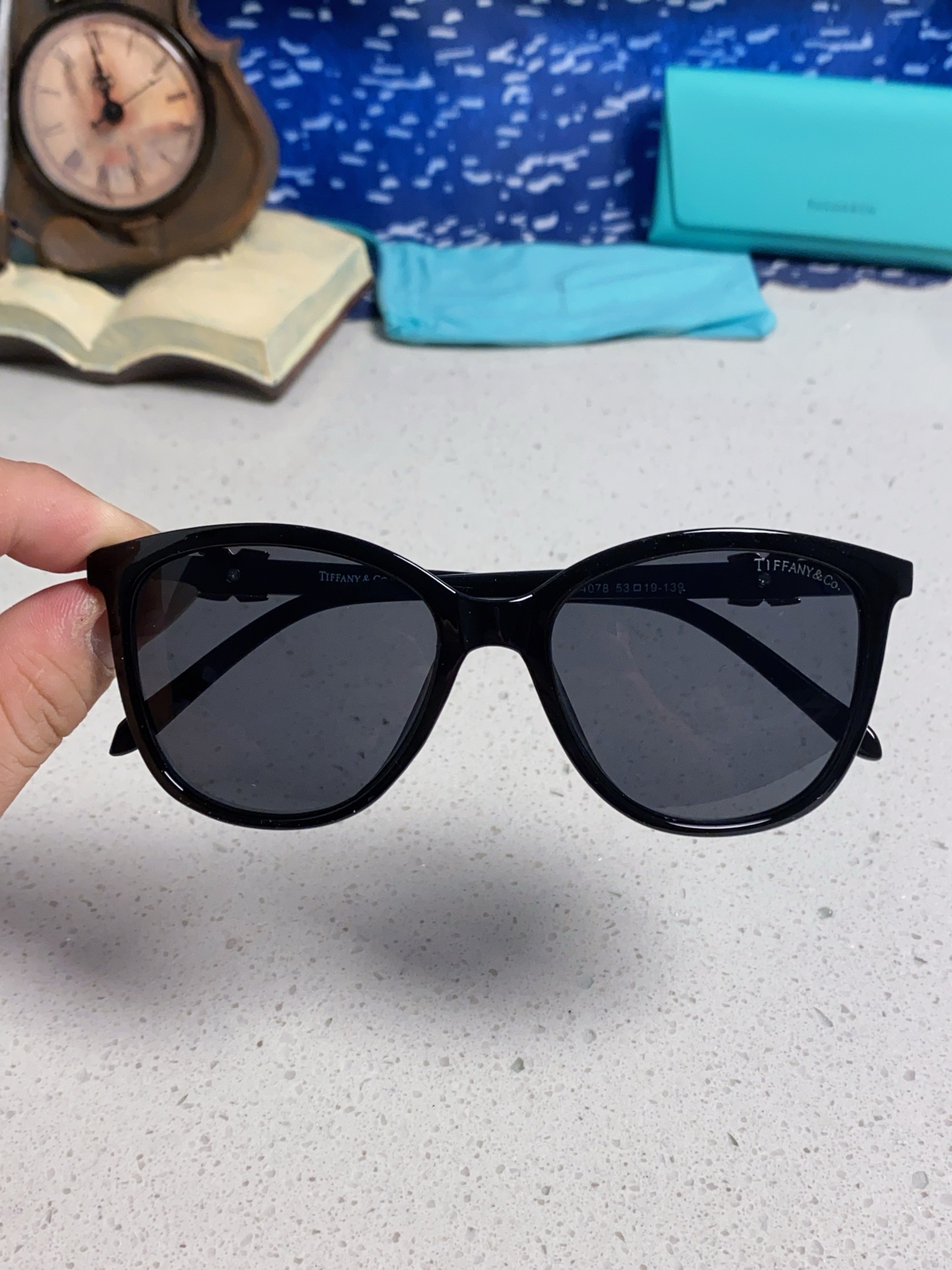 Tiffany蒂芙尼 2025新款镶钻太阳镜眼镜女士潮流精致墨镜 个性女款