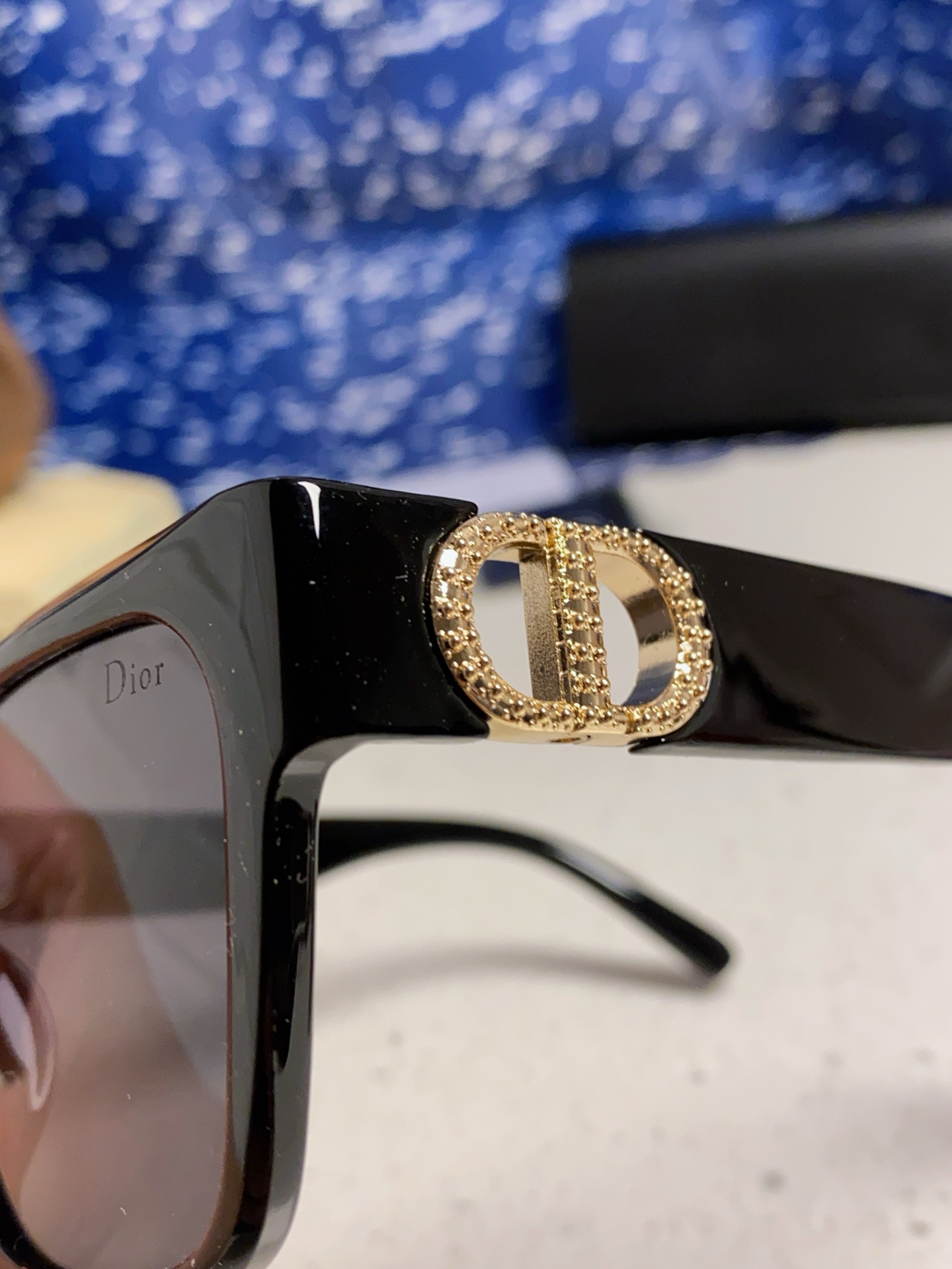 Dior迪奥 2025潮流新款多边形框 镶钻大框太阳眼镜女士墨镜 S11F时尚遮阳墨镜