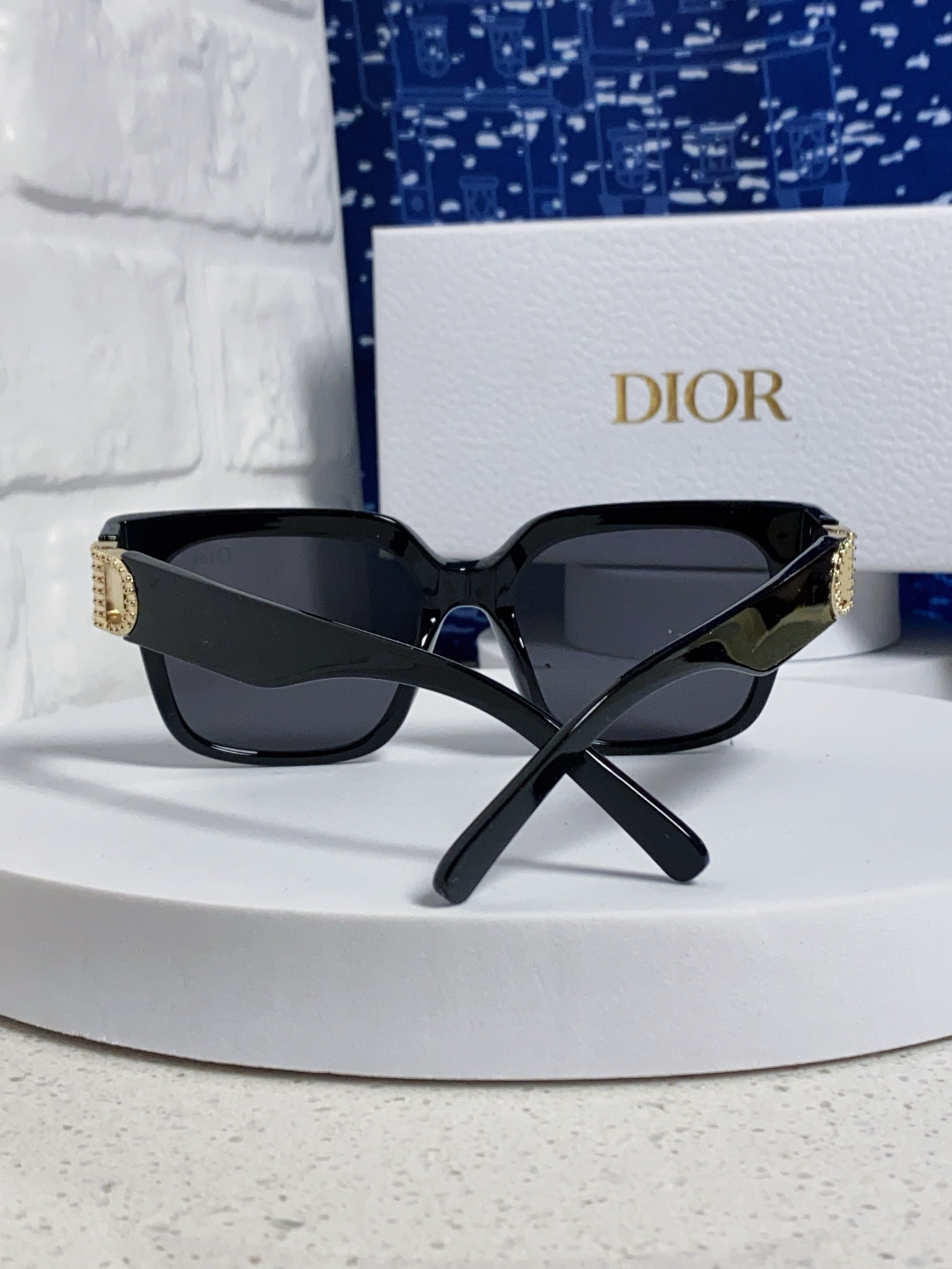 Dior迪奥 2025潮流新款多边形框 镶钻大框太阳眼镜女士墨镜 S11F时尚遮阳墨镜