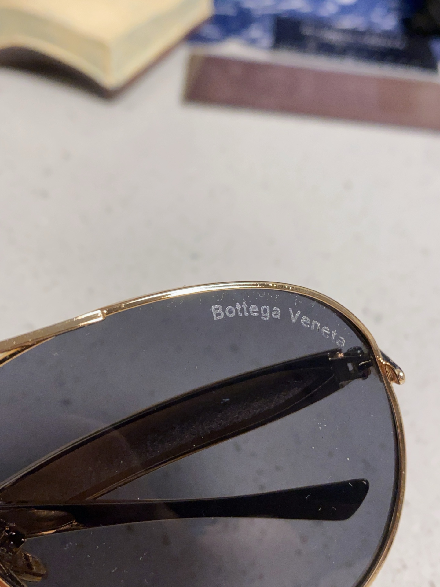 BottegaVeneta宝缇嘉 BV1305S欧美时尚太阳镜男女沙丁鱼镜腿金属蛤蟆镜飞行员墨镜