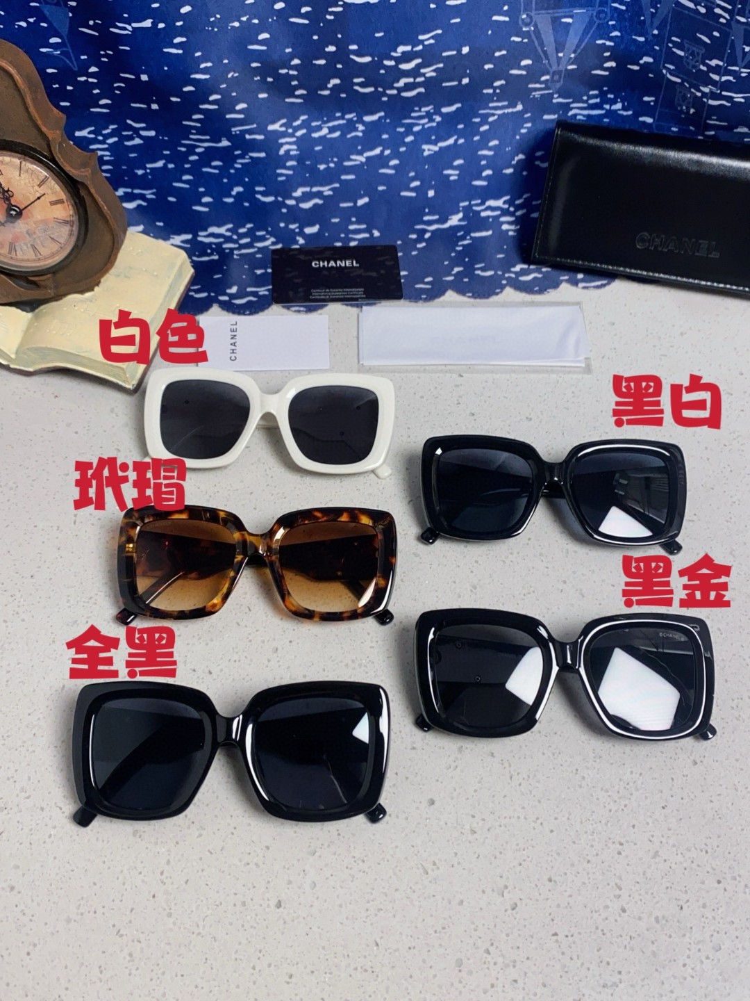  Chanel香奈儿 🕶️Vintage ch5823香奶奶新款☀️
优雅复古的超大方框遮脸墨镜来了🎞

