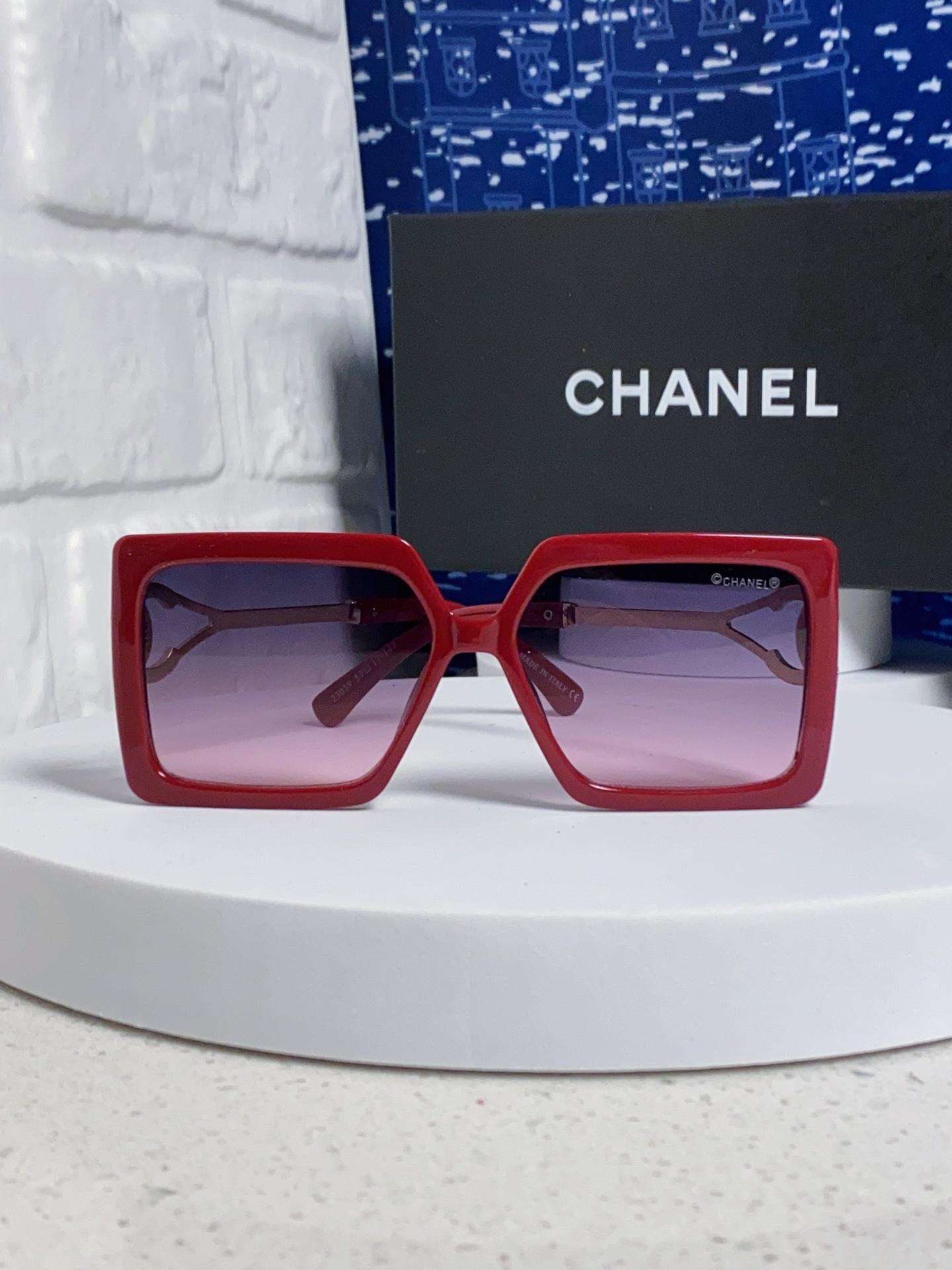 Chanel香奈儿 2025新款时尚大框太阳镜女高级感方形ins风街拍欧美跨境遮阳驾驶墨镜