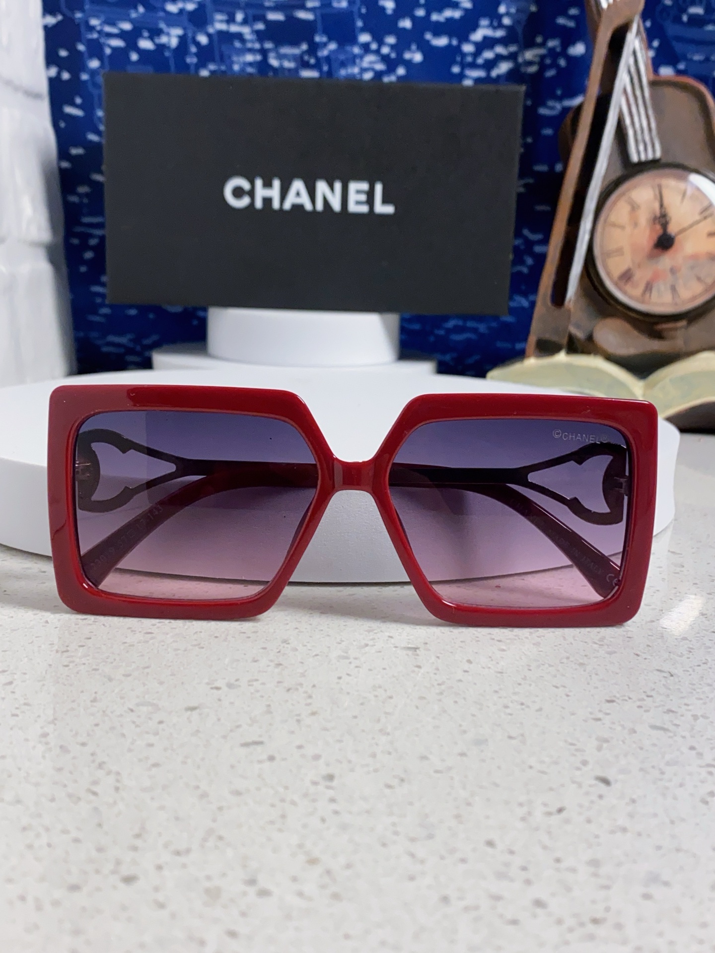 Chanel香奈儿 2025新款时尚大框太阳镜女高级感方形ins风街拍欧美跨境遮阳驾驶墨镜