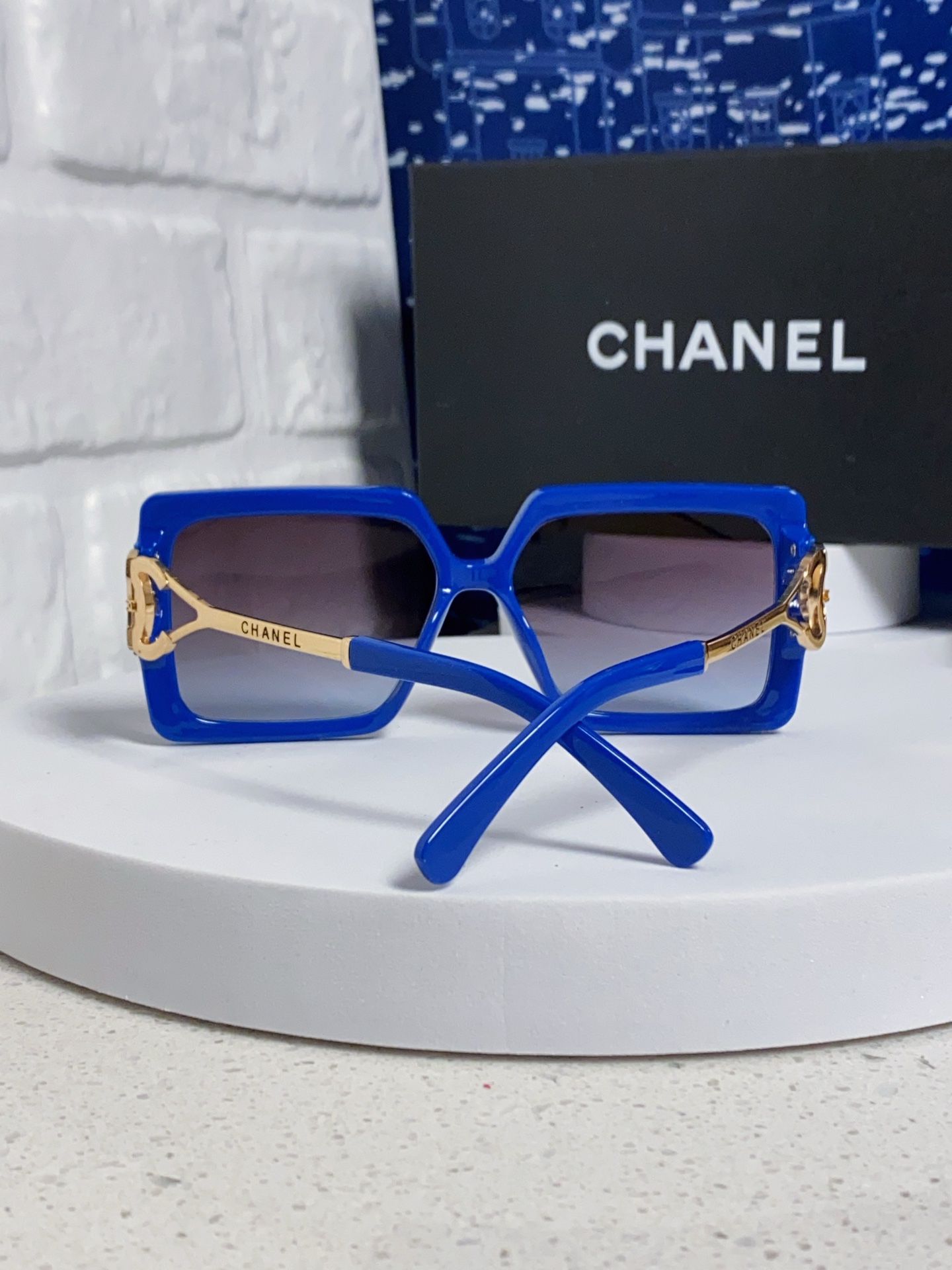 Chanel香奈儿 2025新款时尚大框太阳镜女高级感方形ins风街拍欧美跨境遮阳驾驶墨镜