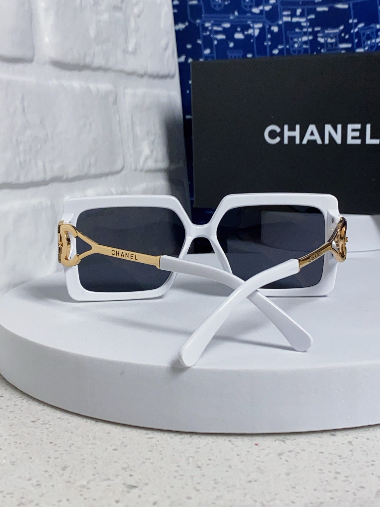 Chanel香奈儿 2025新款时尚大框太阳镜女高级感方形ins风街拍欧美跨境遮阳驾驶墨镜