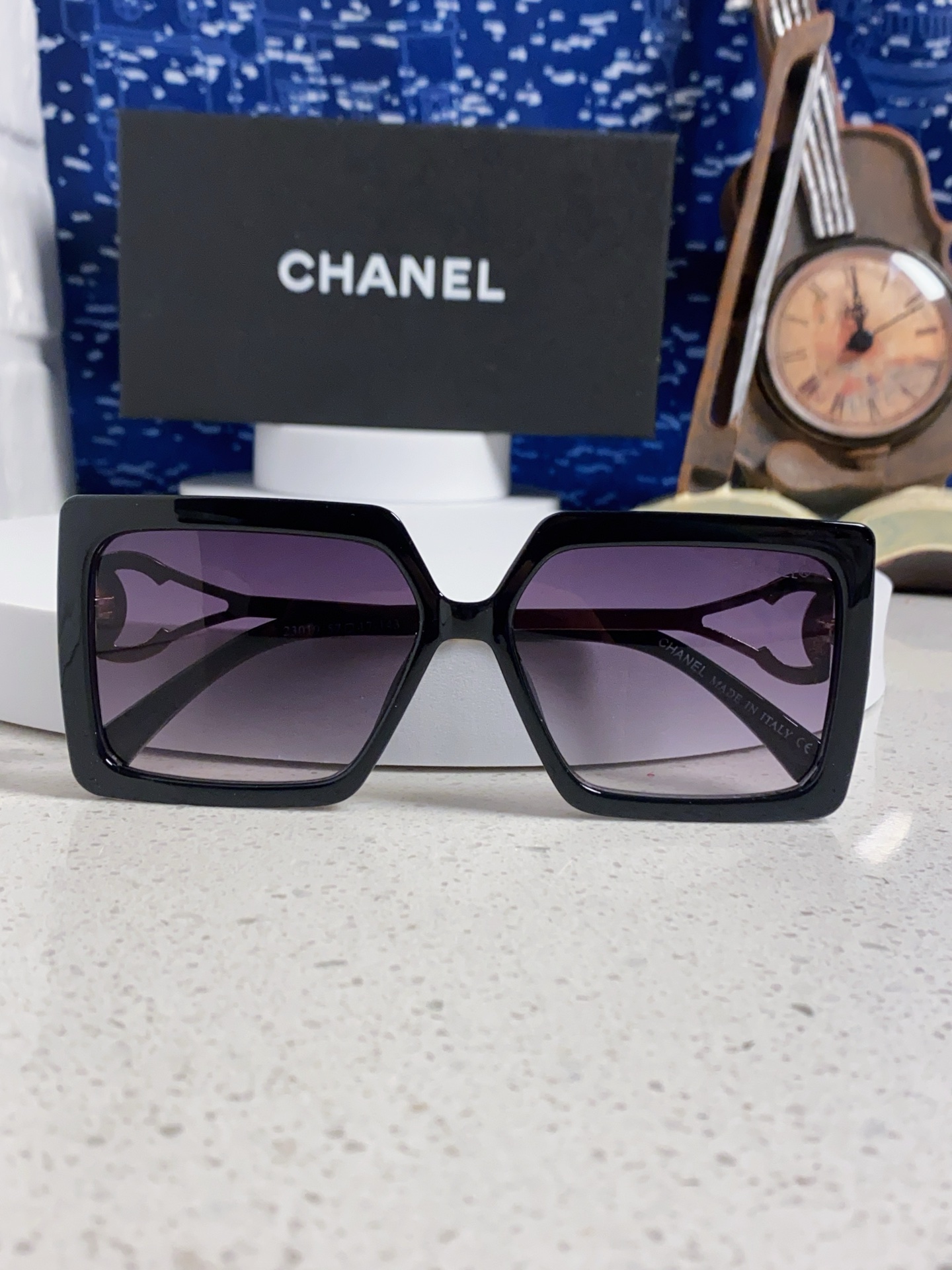 Chanel香奈儿 2025新款时尚大框太阳镜女高级感方形ins风街拍欧美跨境遮阳驾驶墨镜