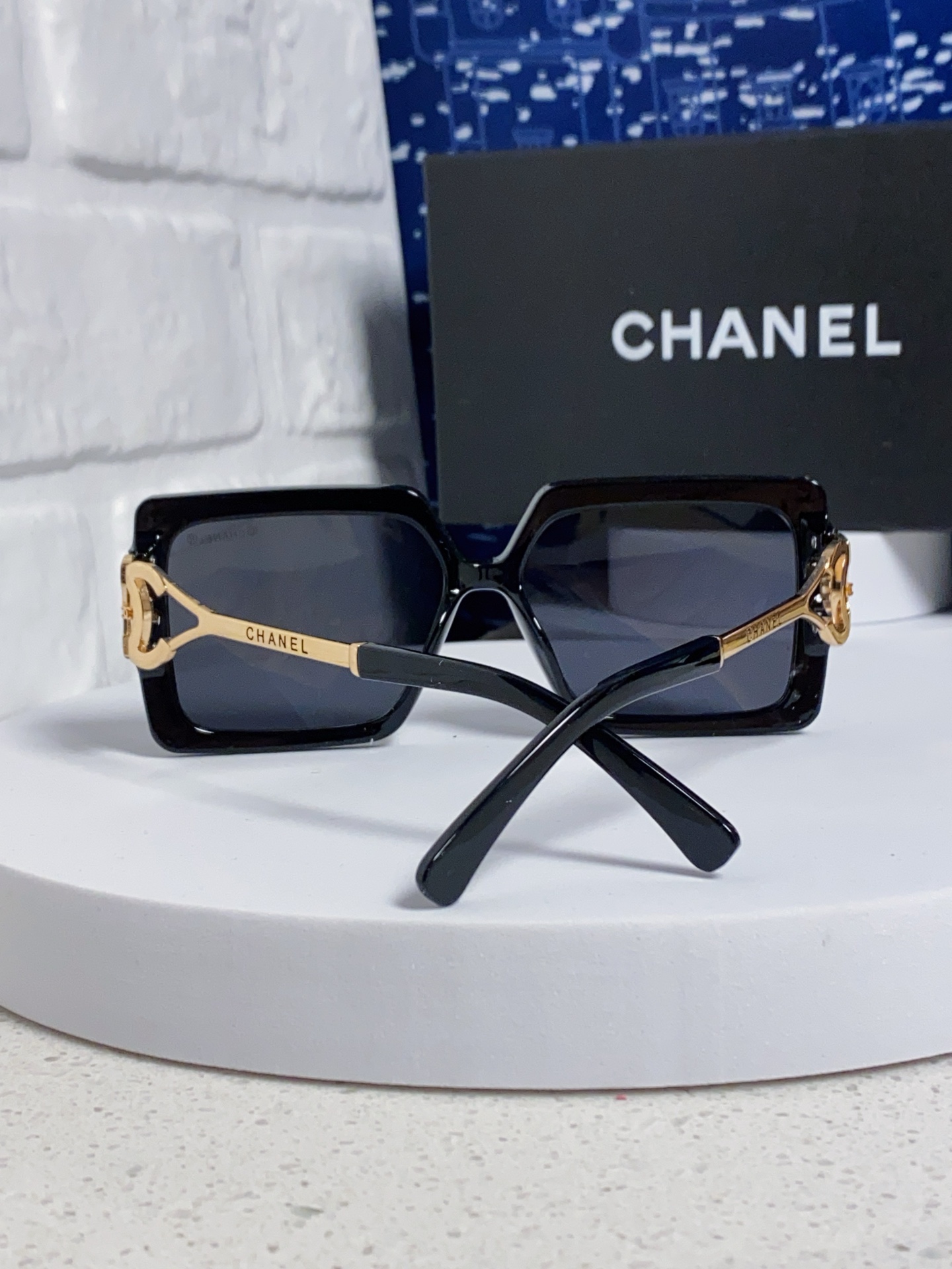 Chanel香奈儿 2025新款时尚大框太阳镜女高级感方形ins风街拍欧美跨境遮阳驾驶墨镜