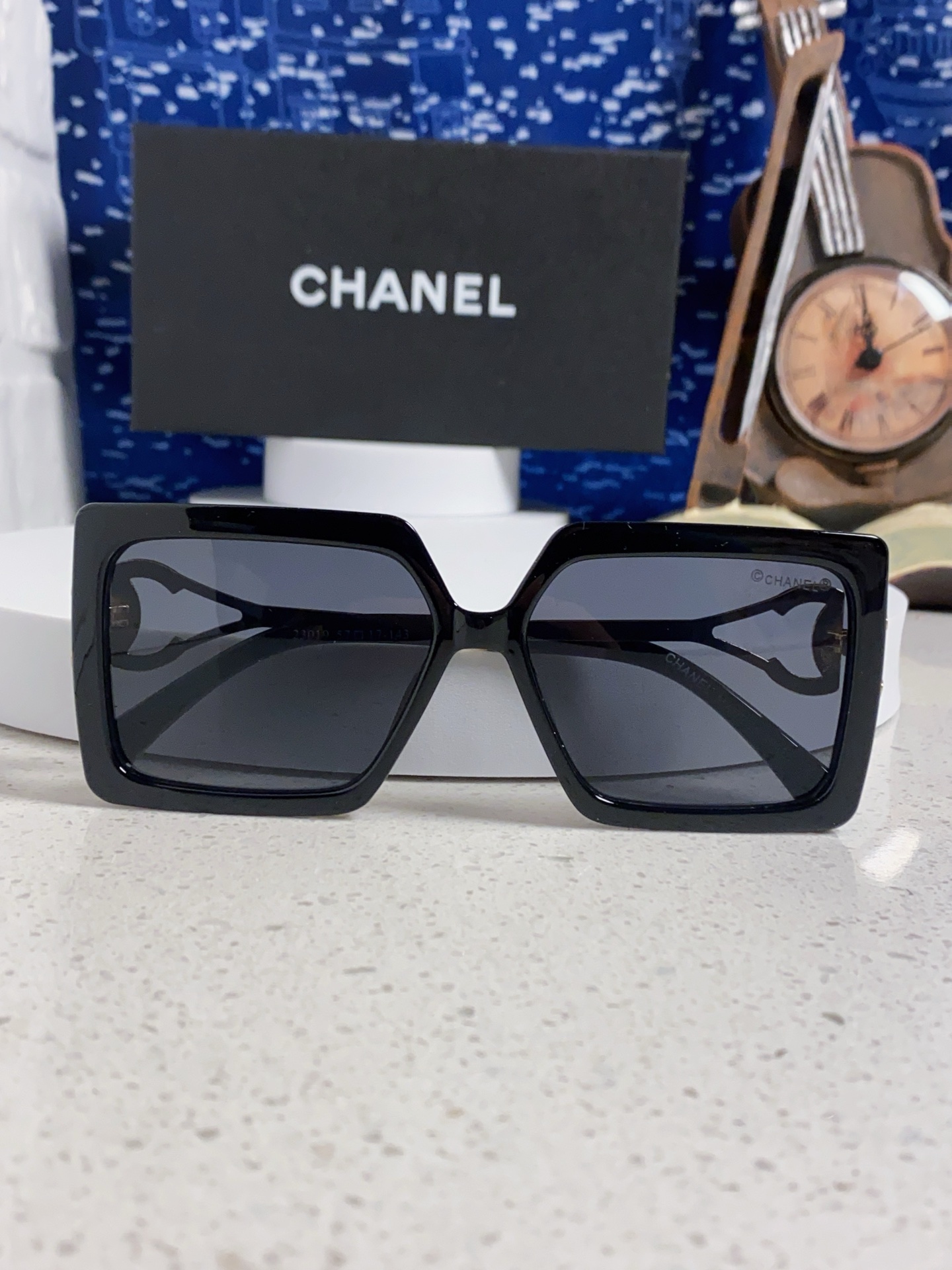 Chanel香奈儿 2025新款时尚大框太阳镜女高级感方形ins风街拍欧美跨境遮阳驾驶墨镜