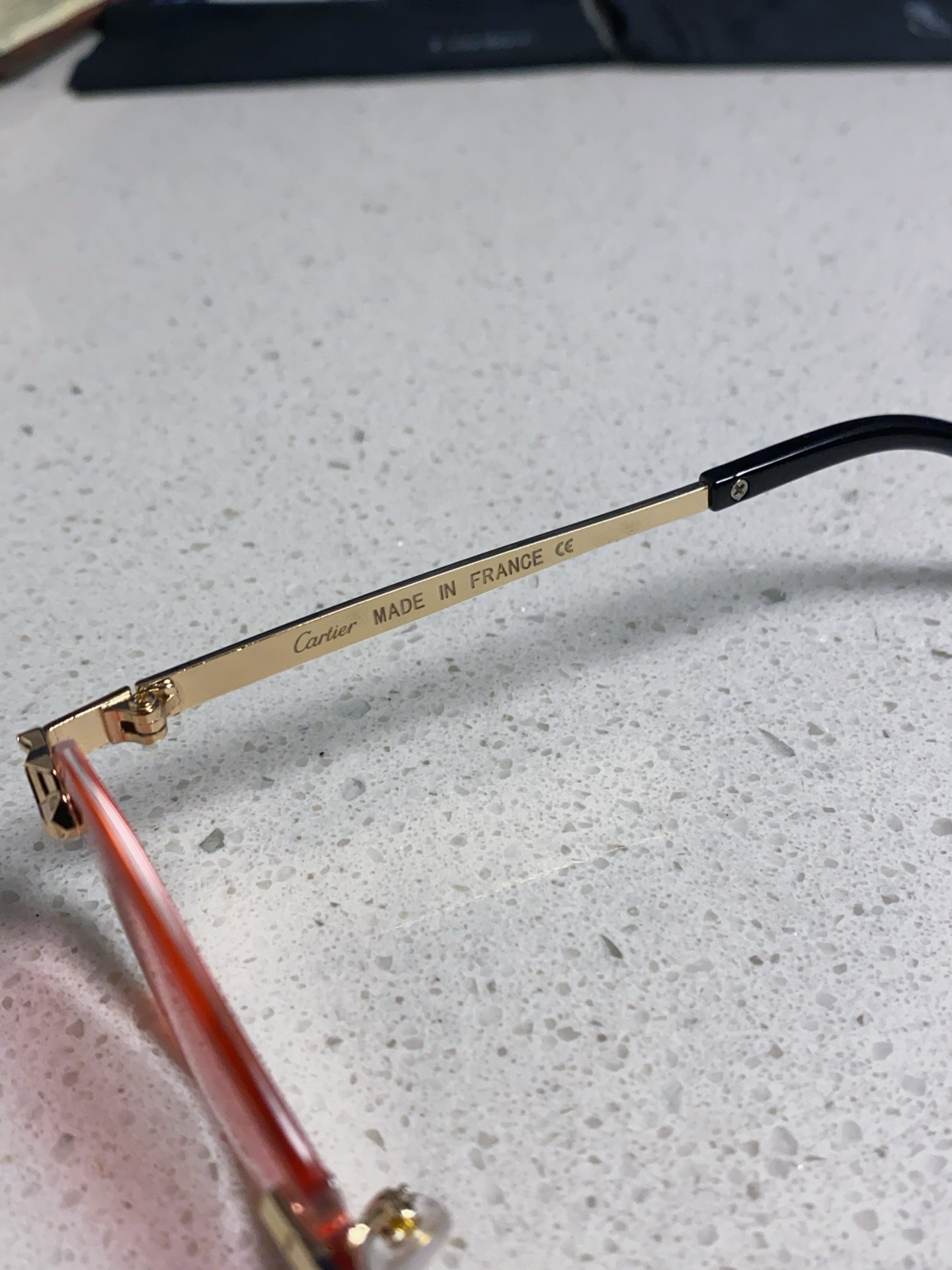 Cartier卡地亚 2025新款时尚复古个性舒适 前卫CT0443S太阳镜 墨镜高质感潮 金属无框豹子