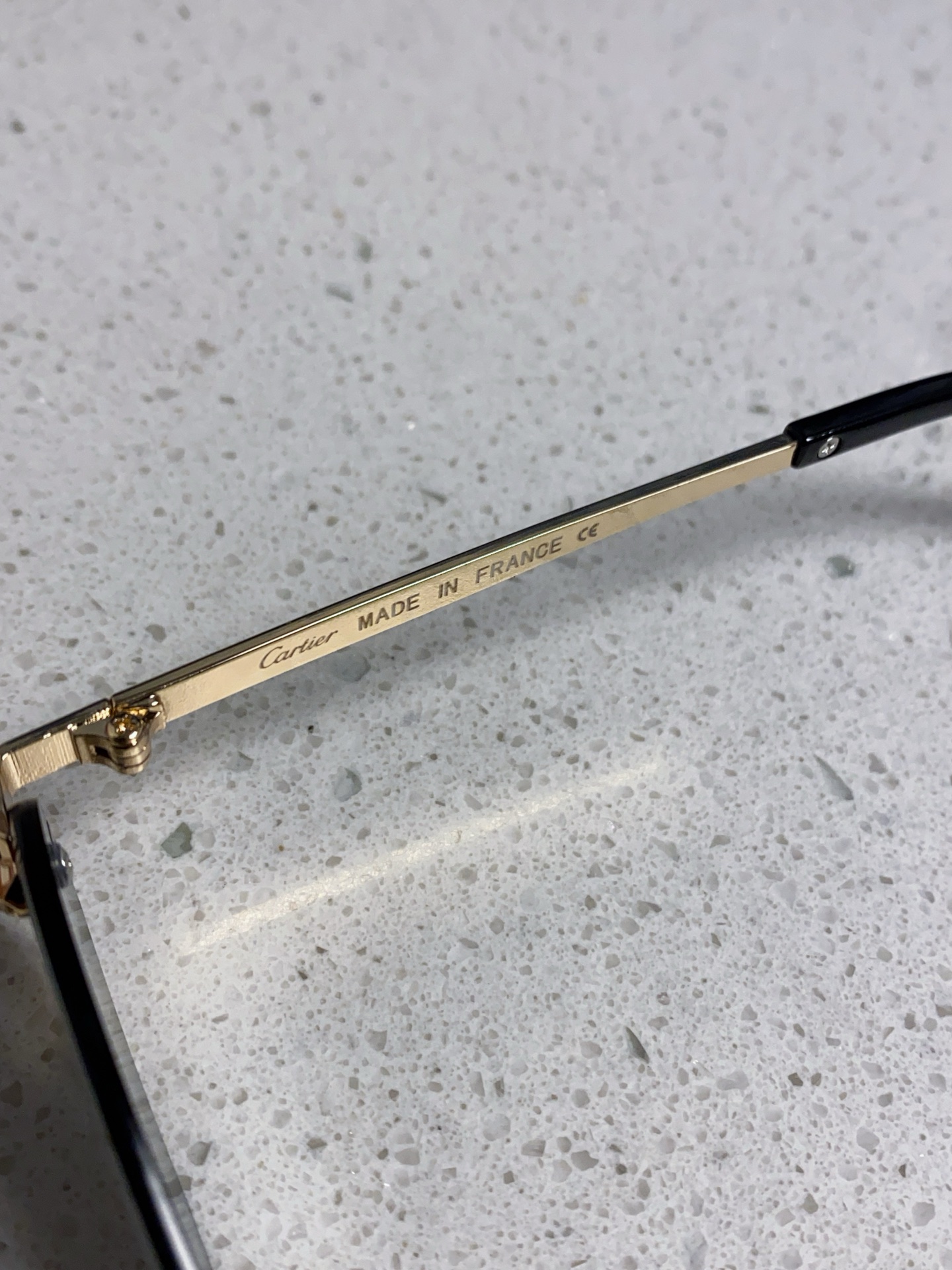 Cartier卡地亚 2025新款时尚复古个性舒适 前卫CT0443S太阳镜 墨镜高质感潮 金属无框豹子