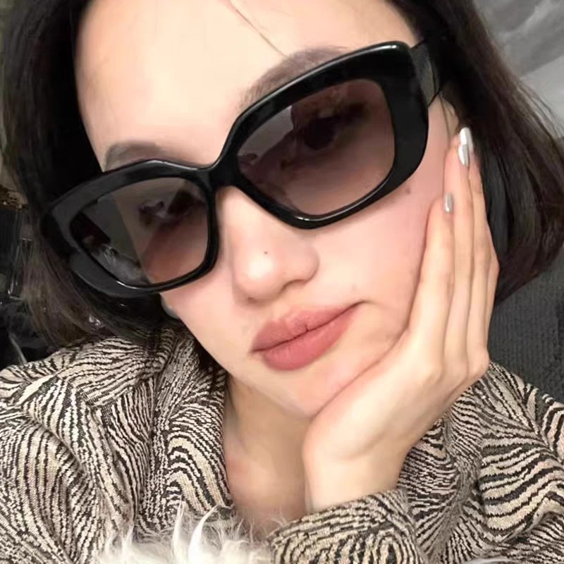  Celine赛琳 韩版气质遮阳墨镜女潮圆脸大框高级感街拍网红防晒太阳眼镜 女士墨镜 男女通用款