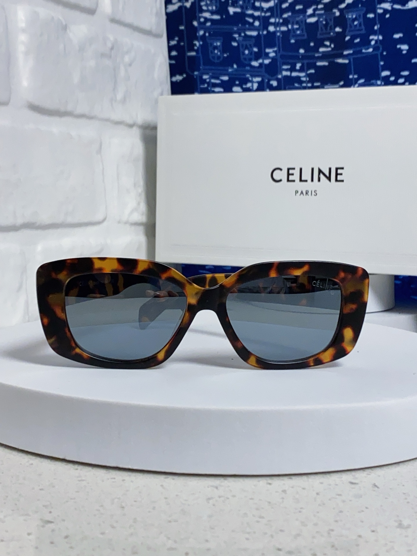  Celine赛琳 韩版气质遮阳墨镜女潮圆脸大框高级感街拍网红防晒太阳眼镜 女士墨镜 男女通用款