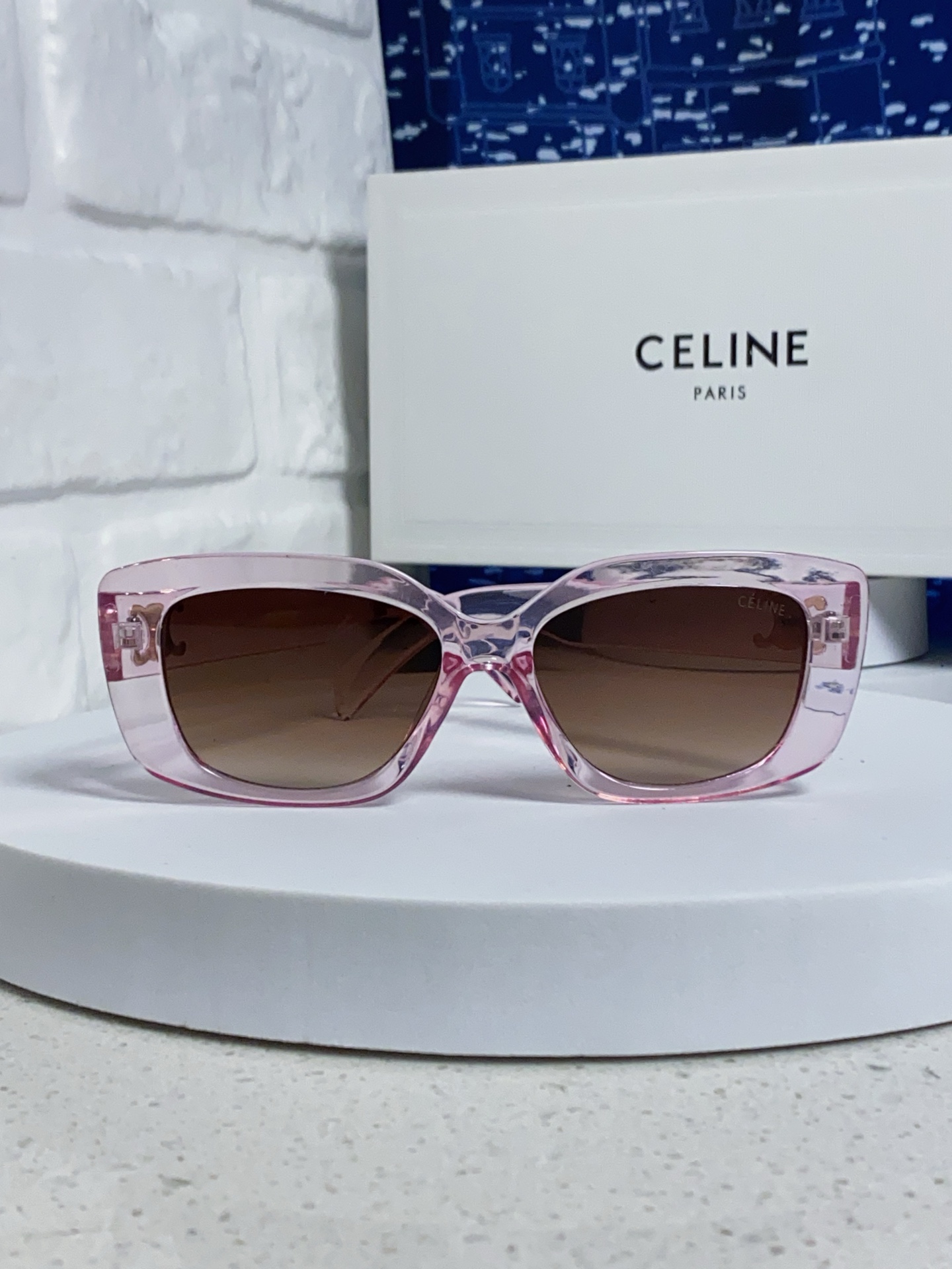  Celine赛琳 韩版气质遮阳墨镜女潮圆脸大框高级感街拍网红防晒太阳眼镜 女士墨镜 男女通用款