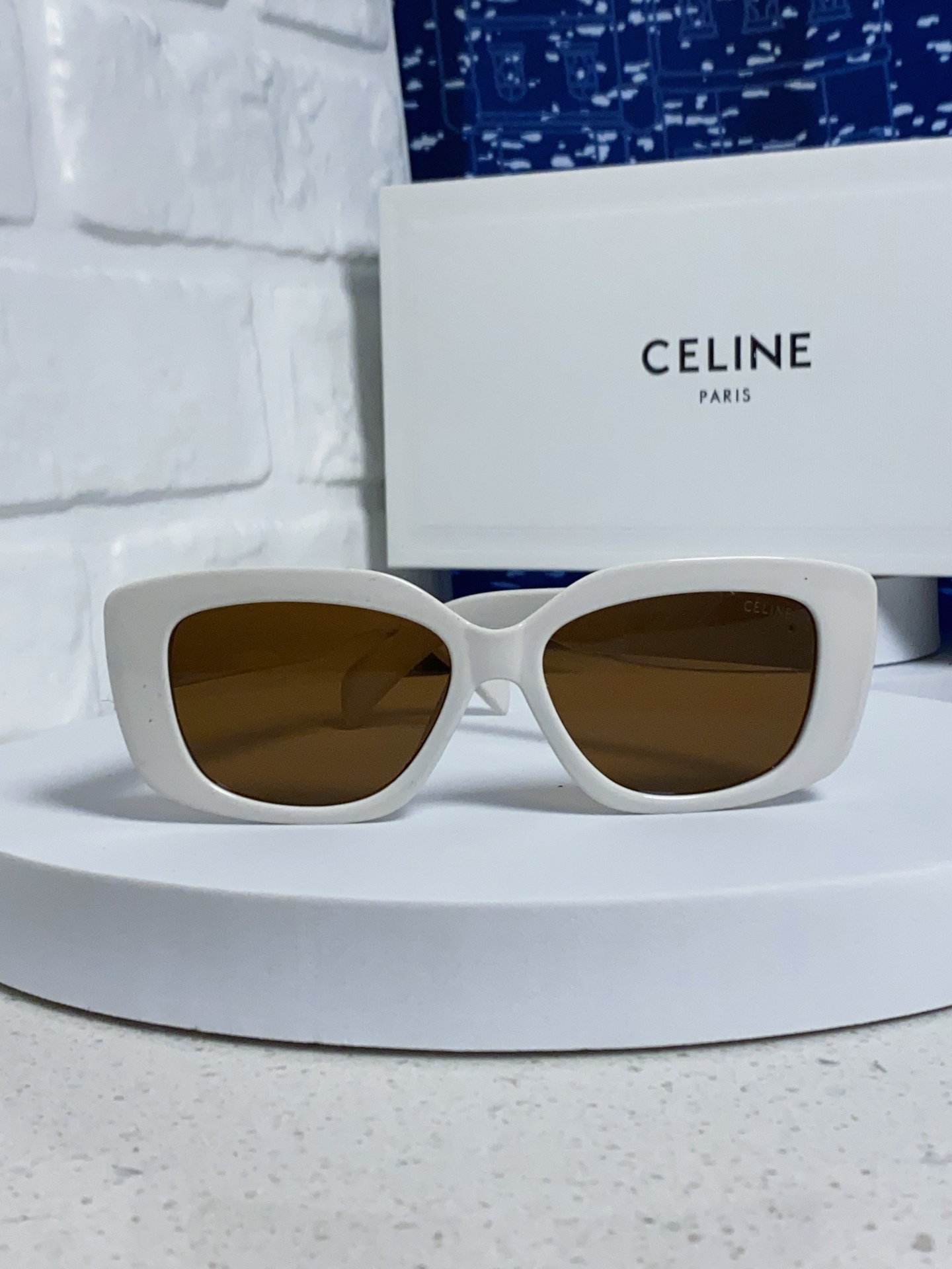  Celine赛琳 韩版气质遮阳墨镜女潮圆脸大框高级感街拍网红防晒太阳眼镜 女士墨镜 男女通用款