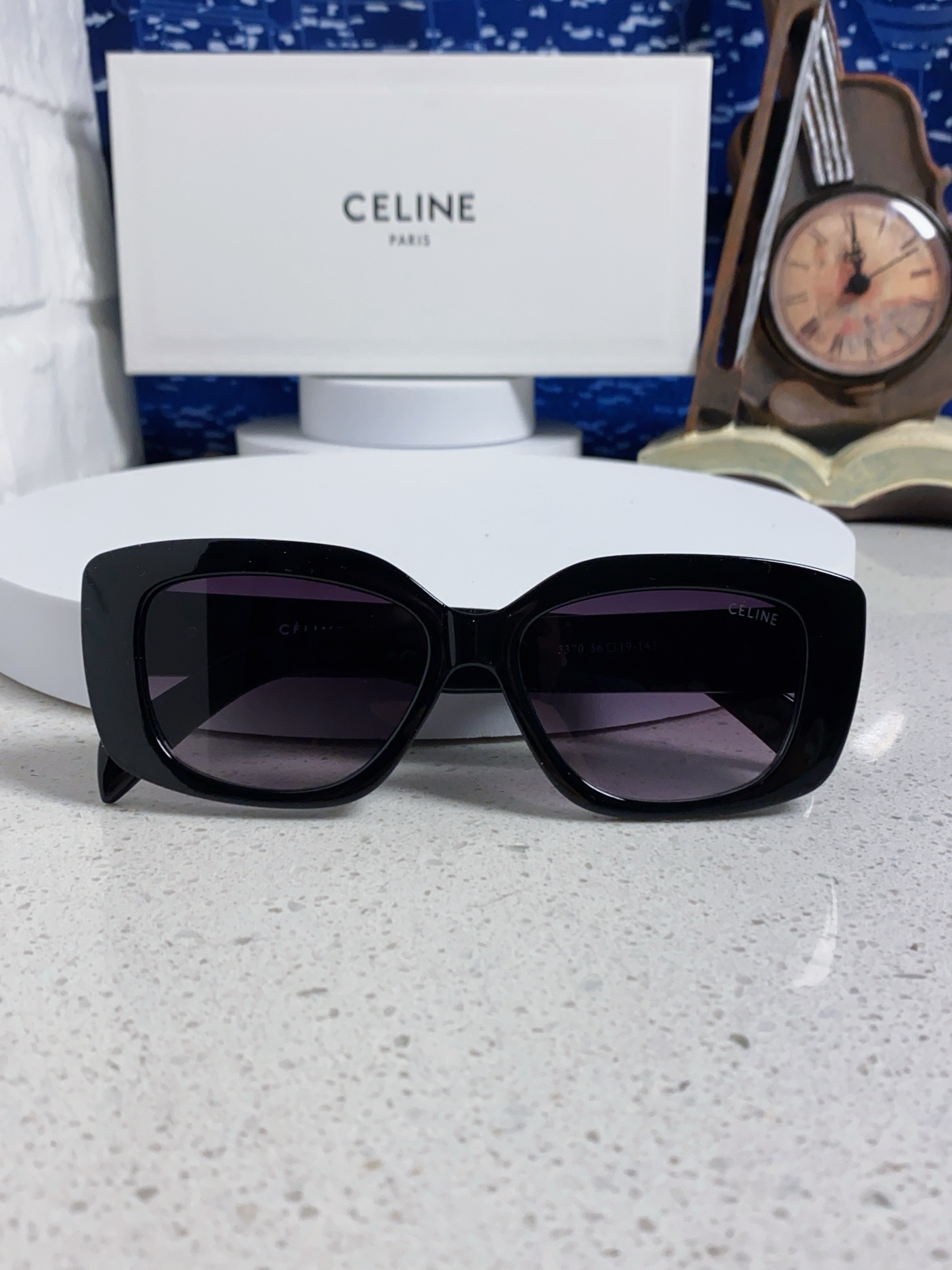  Celine赛琳 韩版气质遮阳墨镜女潮圆脸大框高级感街拍网红防晒太阳眼镜 女士墨镜 男女通用款