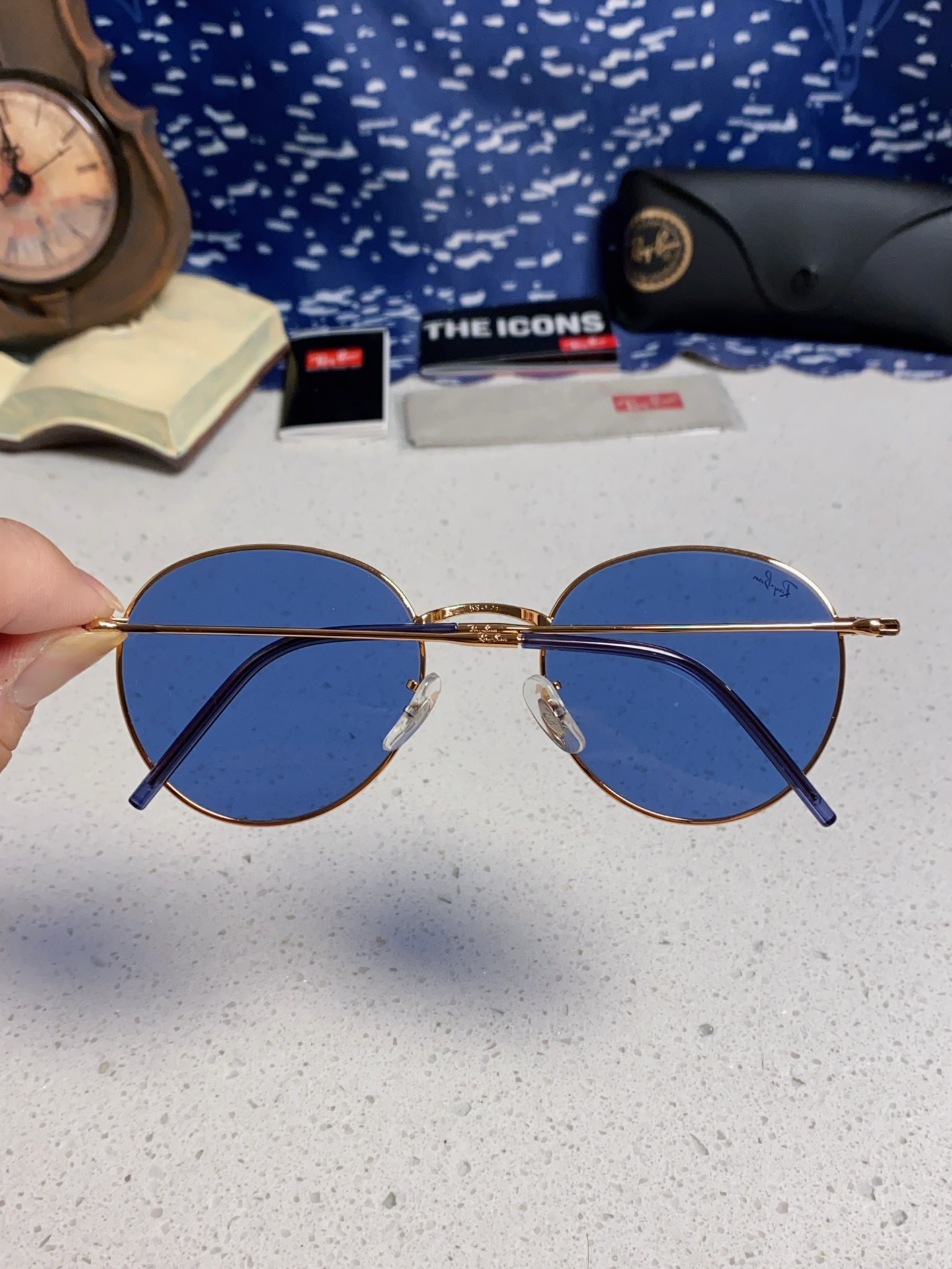  RayBan雷朋REVERSE反转潘托斯金属框眼镜男女款太阳墨镜RB0103S