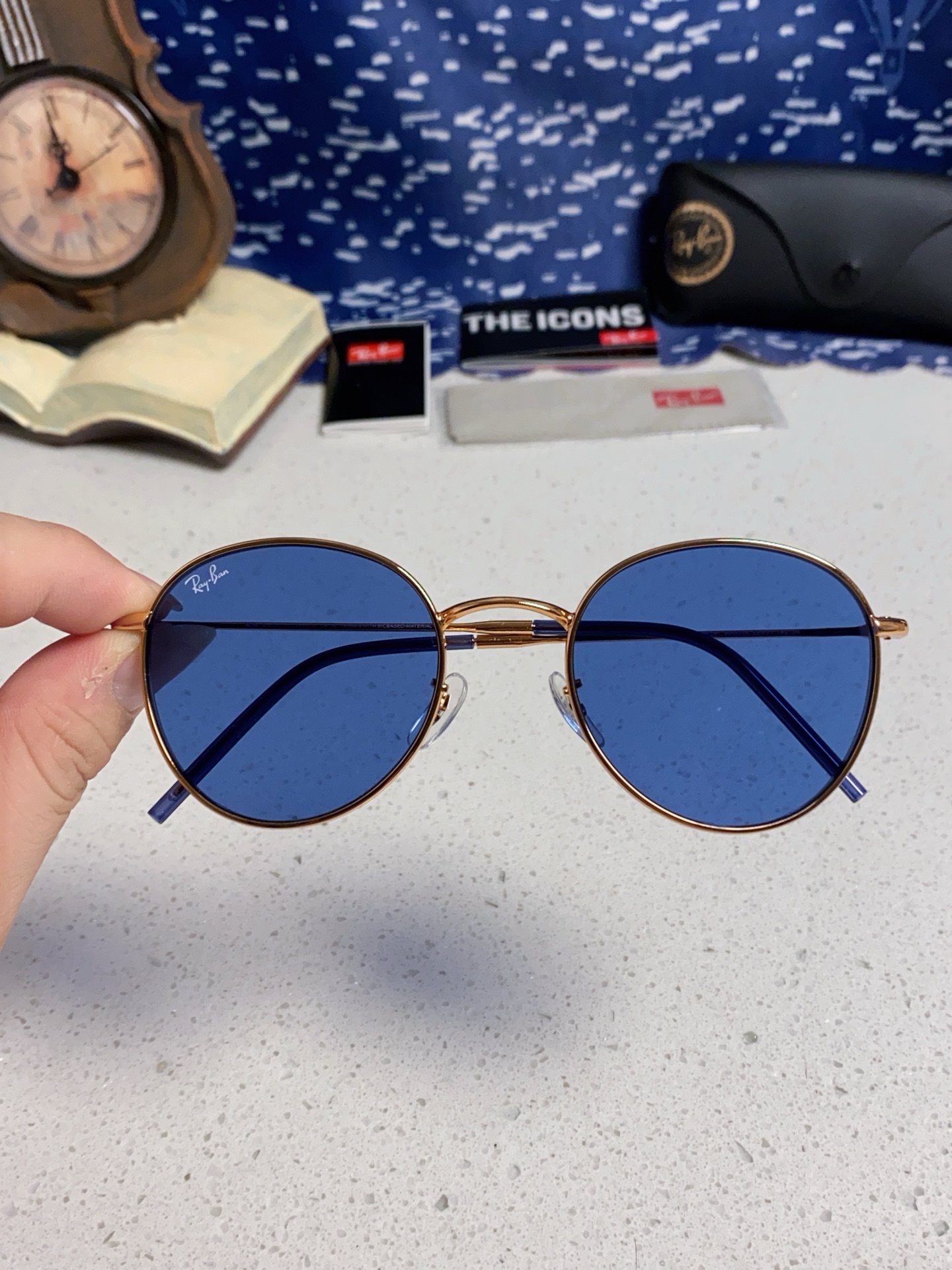  RayBan雷朋REVERSE反转潘托斯金属框眼镜男女款太阳墨镜RB0103S